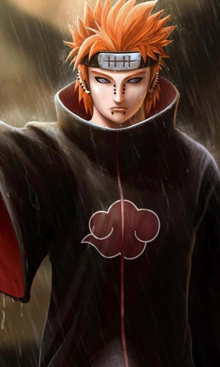 Pain, Akatsuki, spiky orange hair, HD Phone Wallpaper