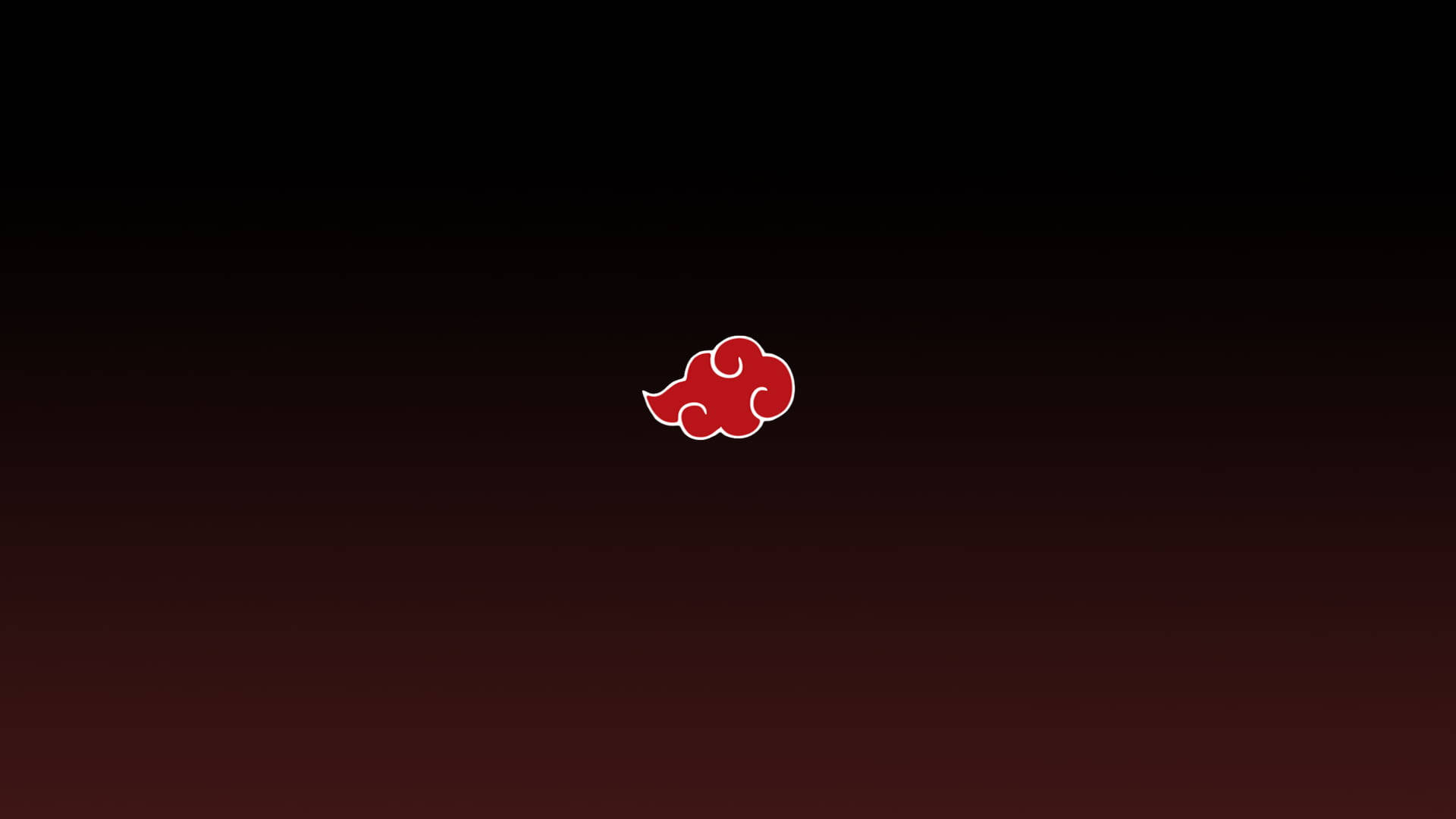 Akatsuki, logo, stylized red cloud, Full HD Desktop Wallpaper
