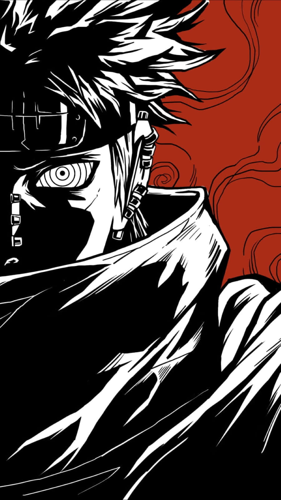 Akatsuki, spiky hair, single visible eye, HD Phone Wallpaper