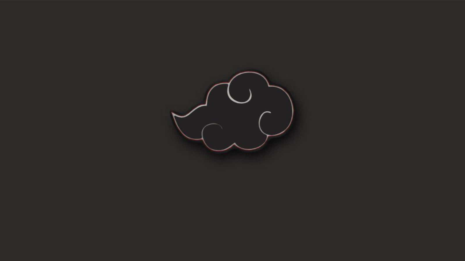 Akatsuki, black cloud emblem, white crescent moon, HD Desktop Wallpaper