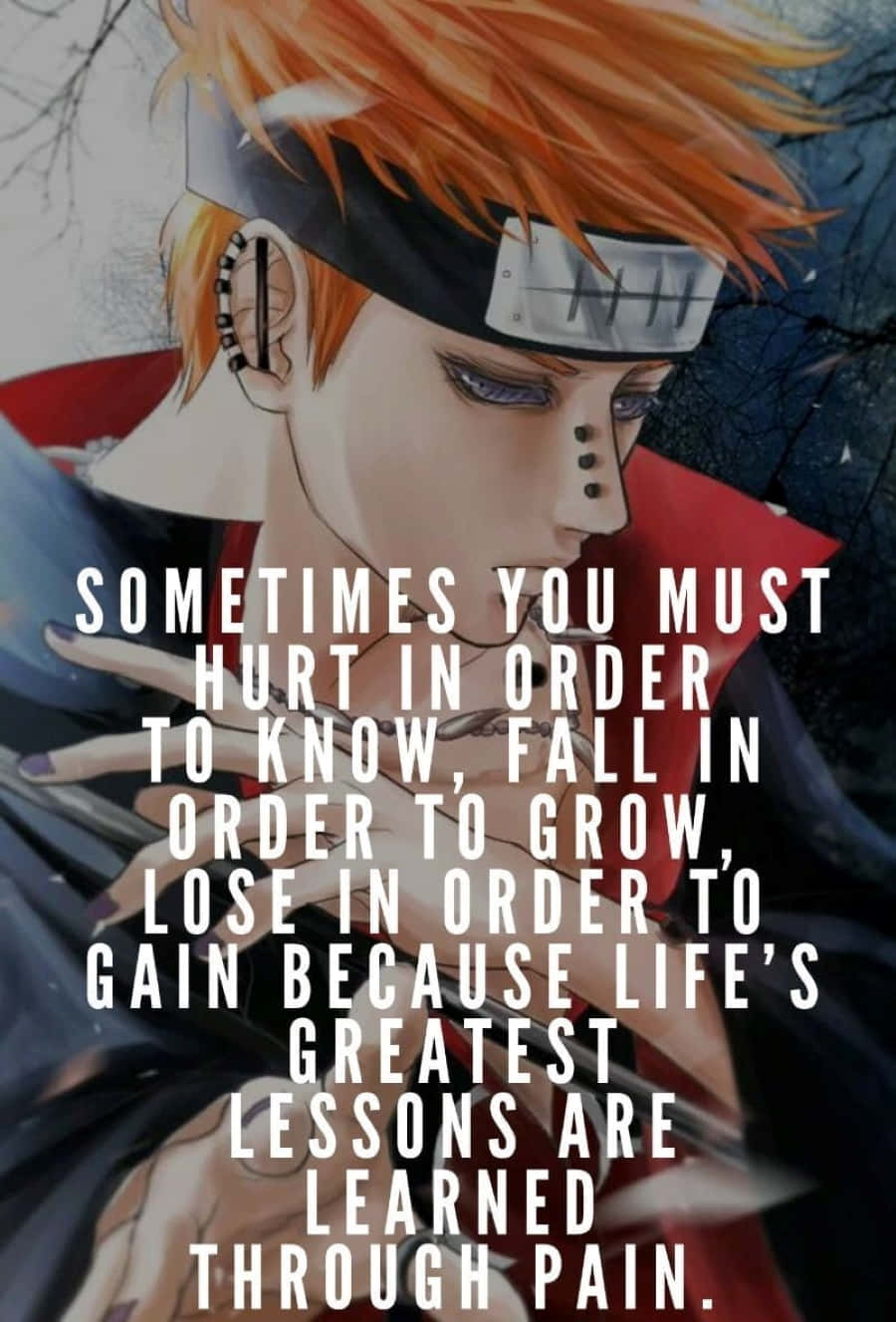 Akatsuki Quotes, orange hair, headband, HD Phone Wallpaper