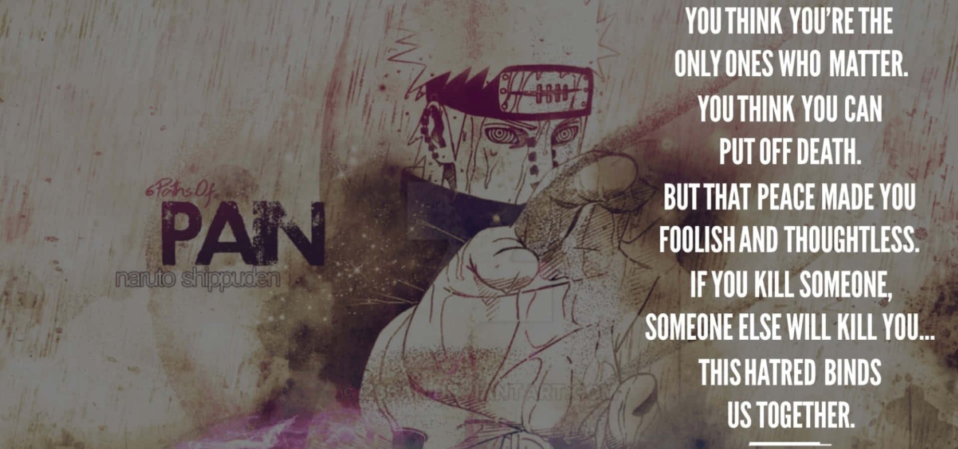 Akatsuki Quotes, 1919 x 900, headband, HD Desktop Wallpaper