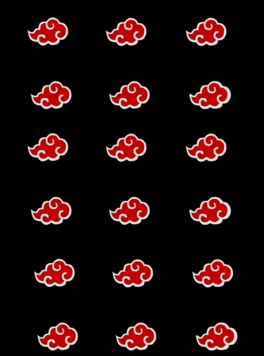 Akatsuki Symbol, red, white, SD Phone Wallpaper