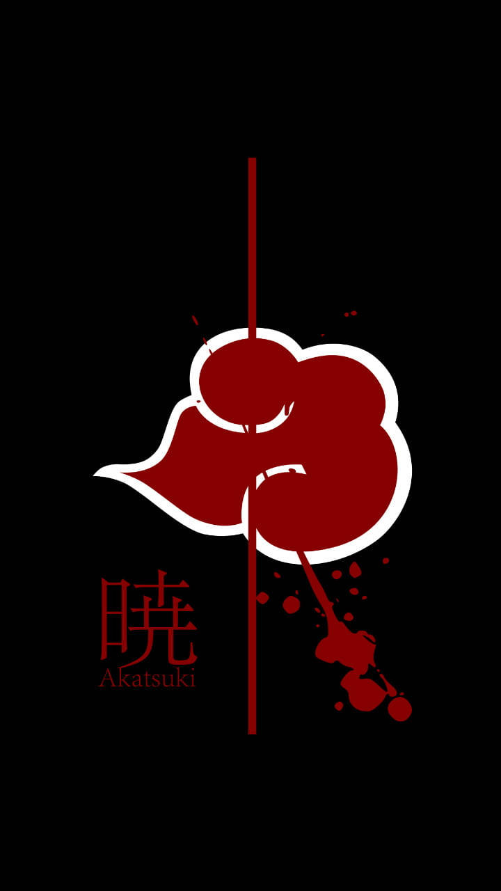 Akatsuki, blood cloud symbol, red cloud, HD Phone Wallpaper