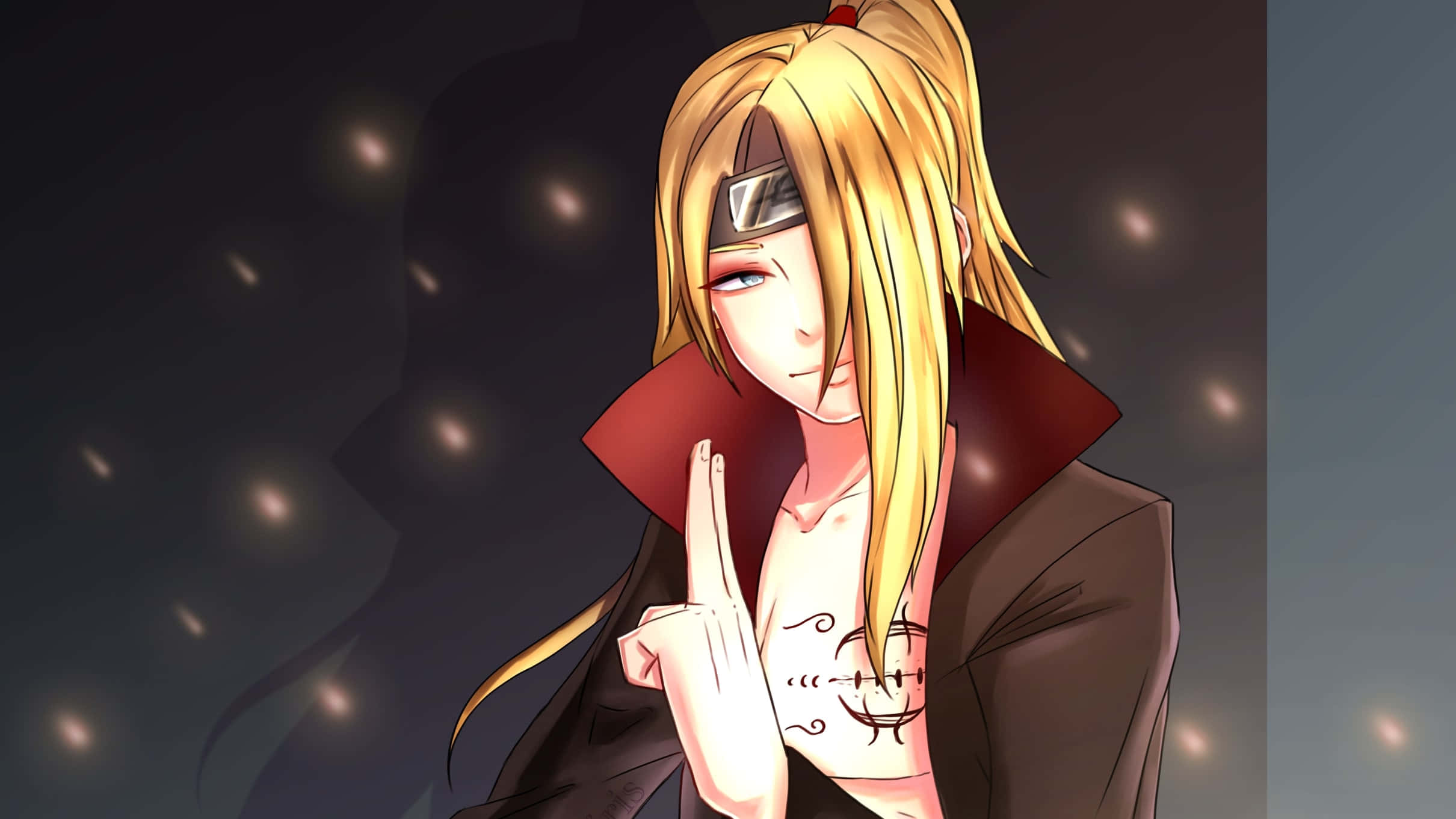 Akatsuki, Deidara, blonde hair, Full HD Desktop Wallpaper