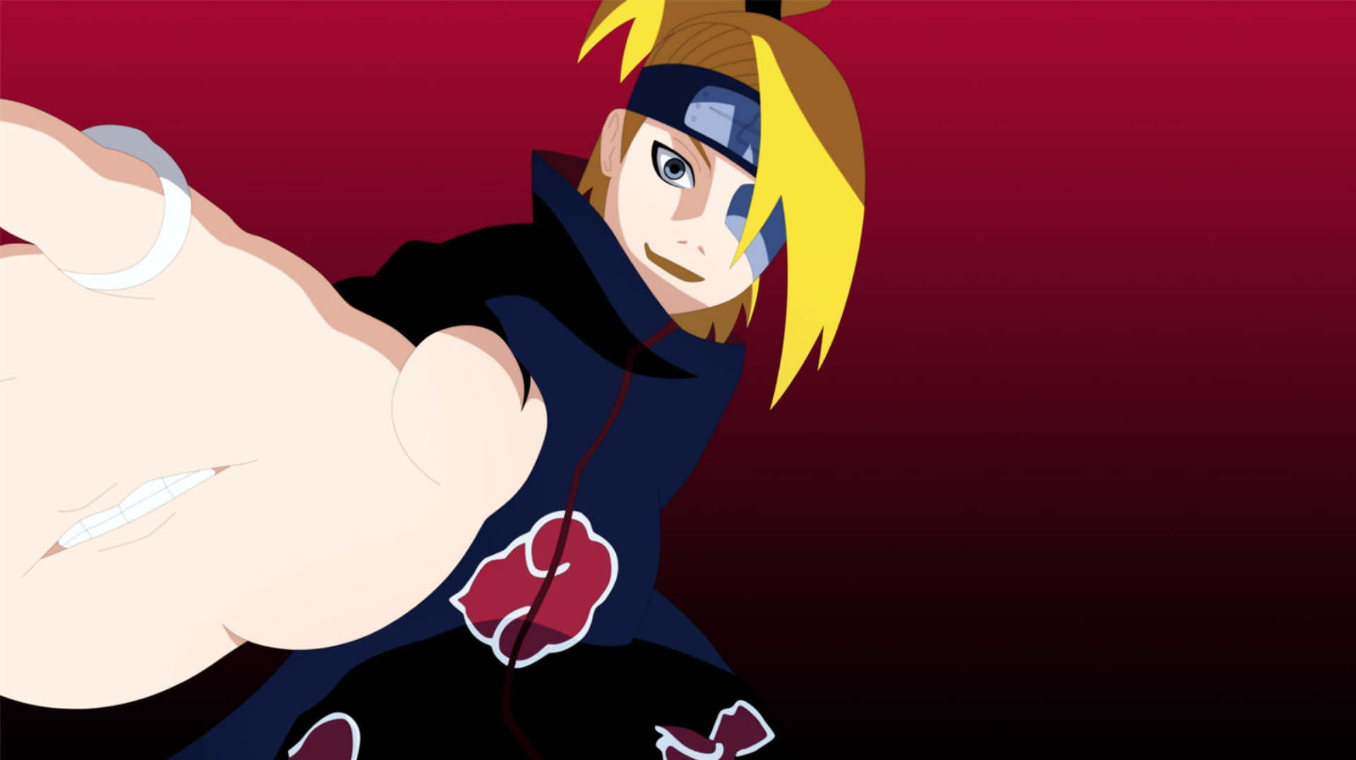 Akatsuki, Deidara, blonde hair, Full HD Desktop Wallpaper