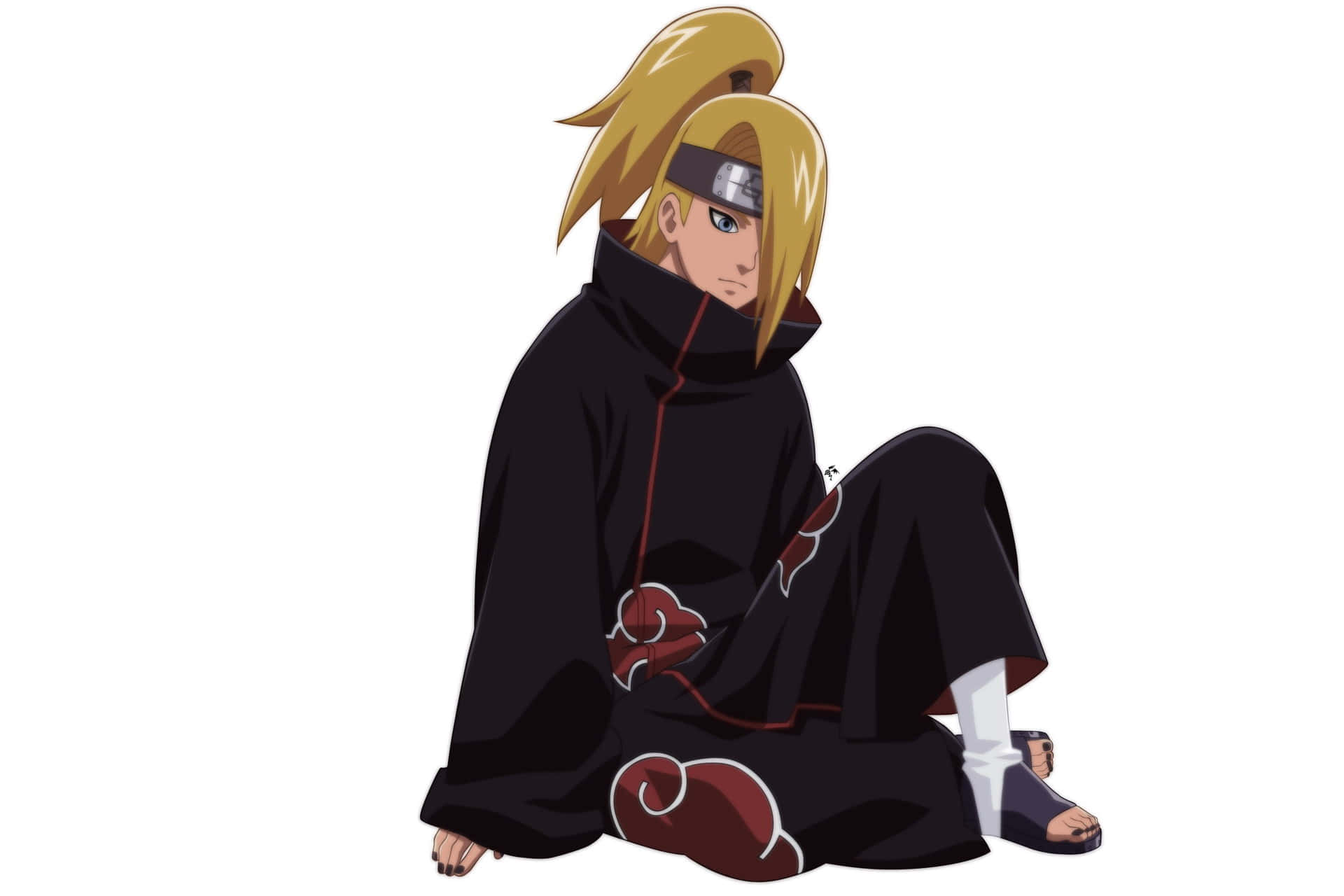 Akatsuki, Deidara, spiky blonde hair, Full HD Desktop Wallpaper