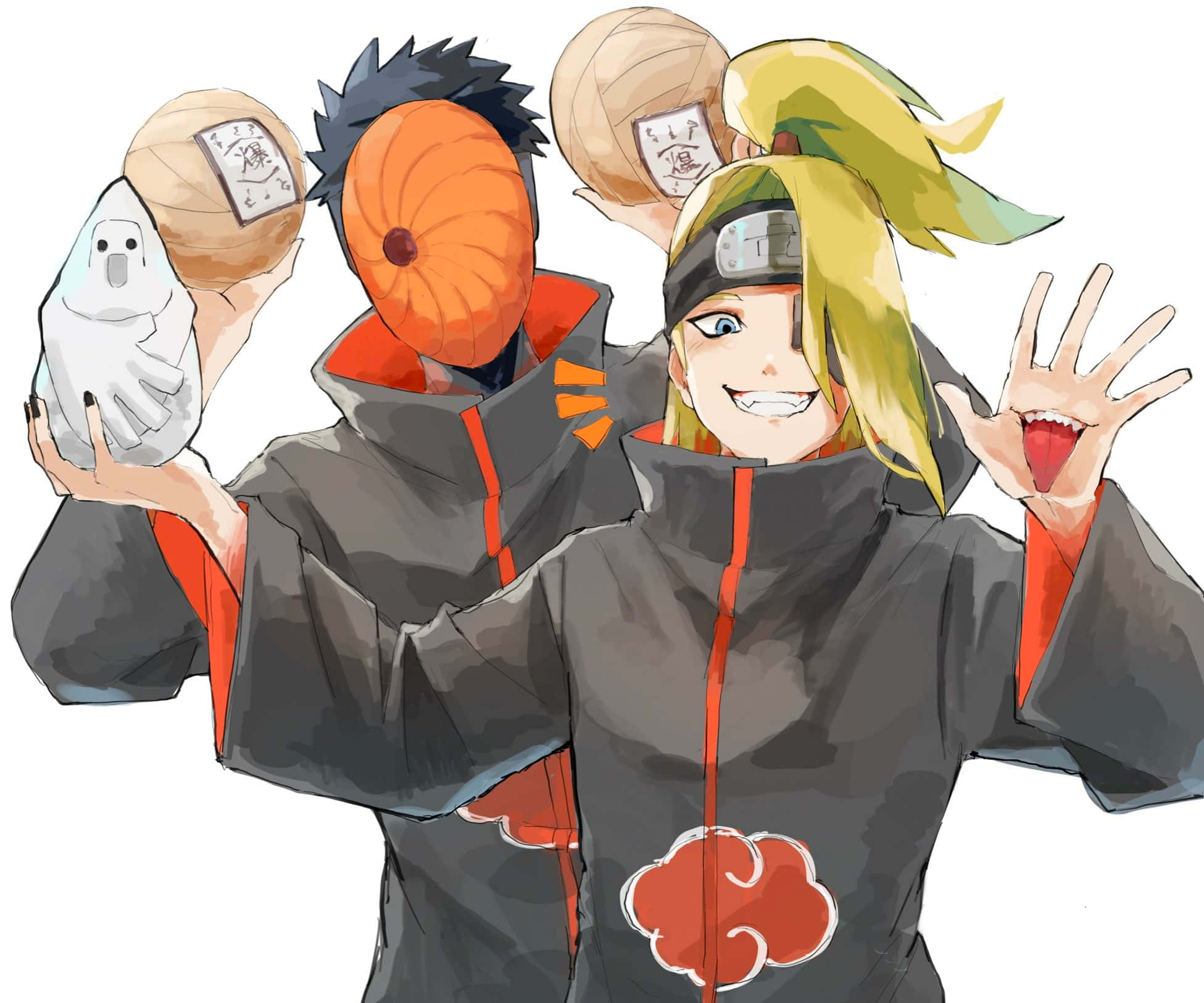 Akatsuki, Deidara, Akatsuki X Deidara, Full HD Desktop Wallpaper