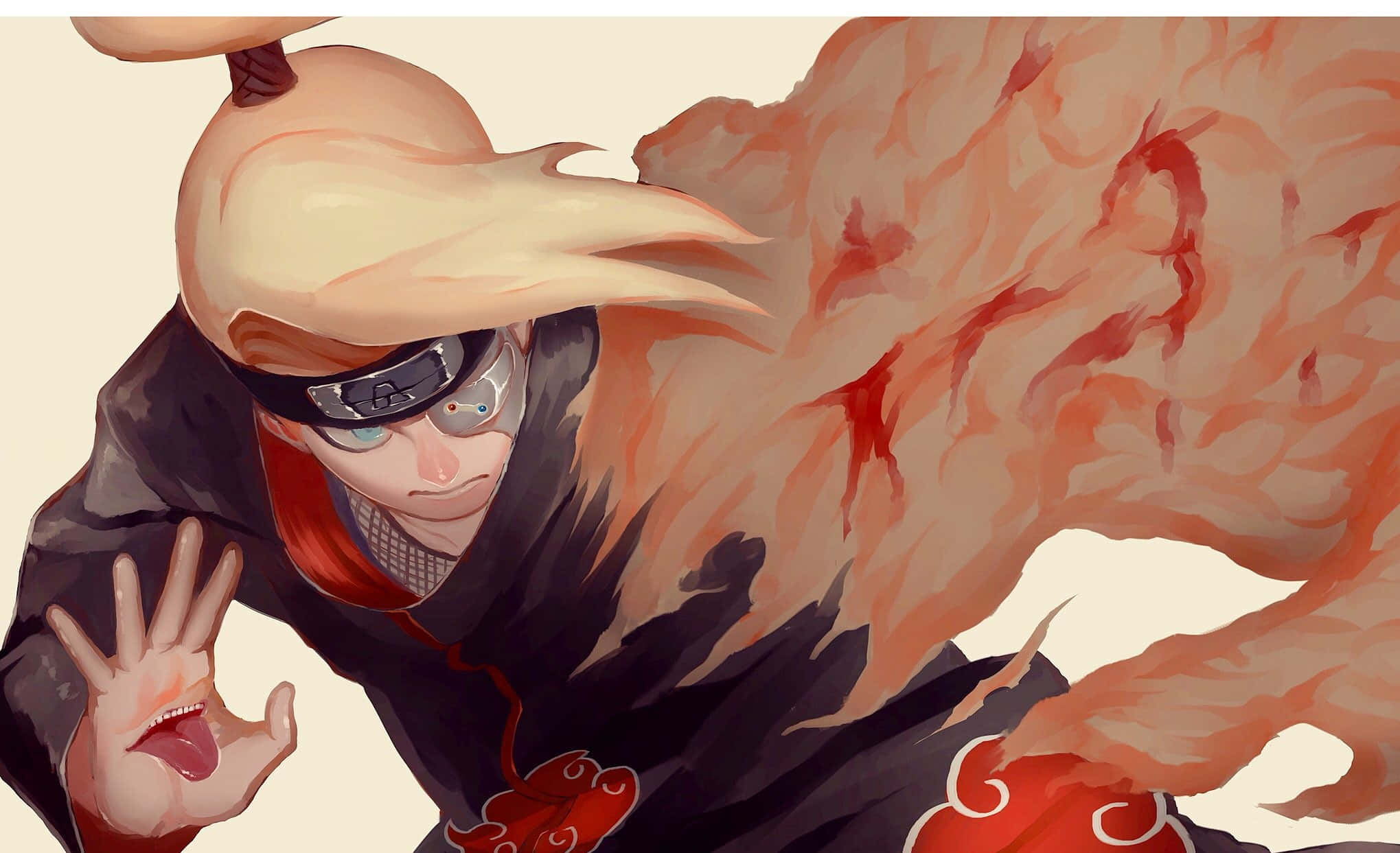 Akatsuki, Deidara, blonde hair, Full HD Desktop Wallpaper