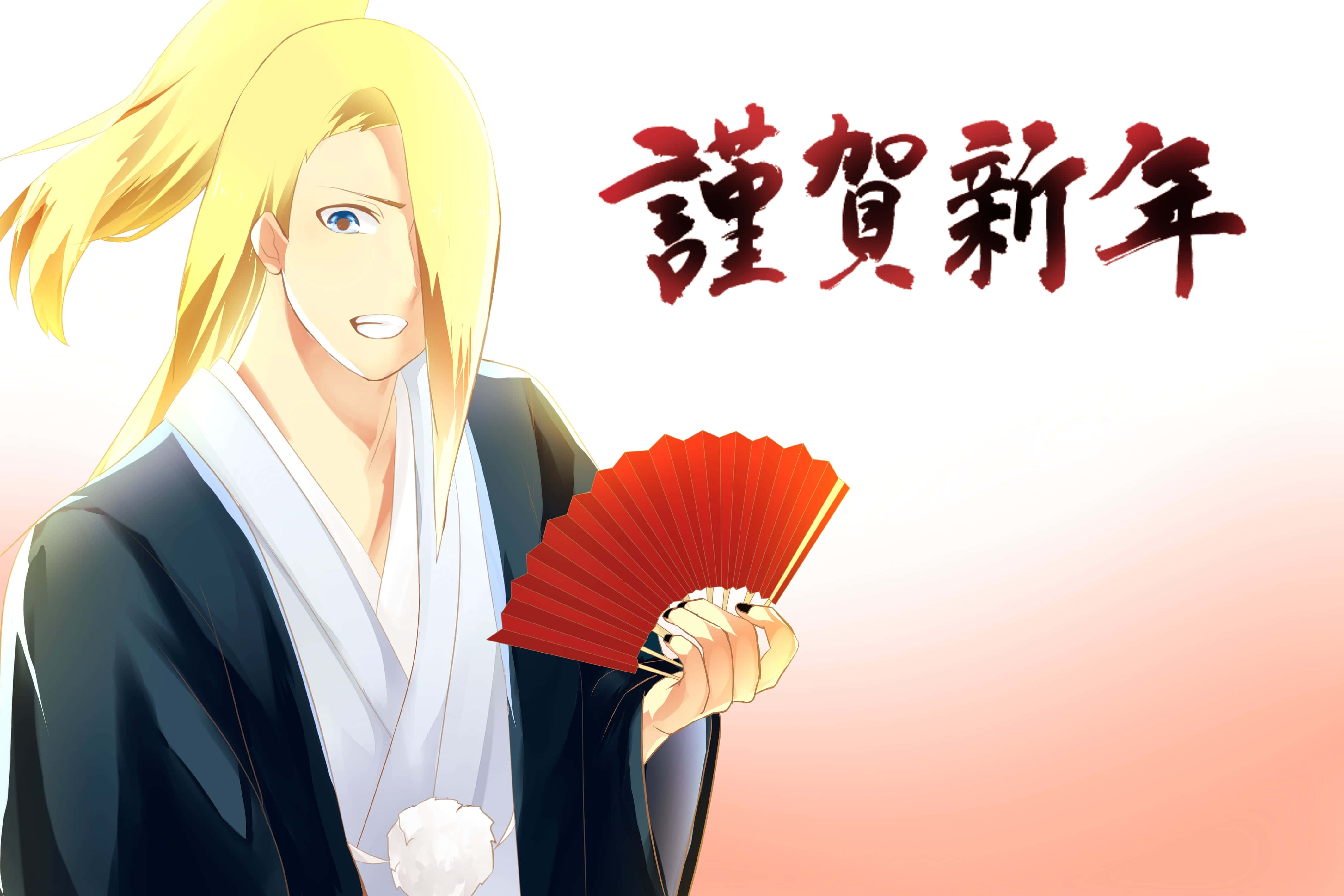 Akatsuki, Deidara, red fan, 4K Desktop Wallpaper