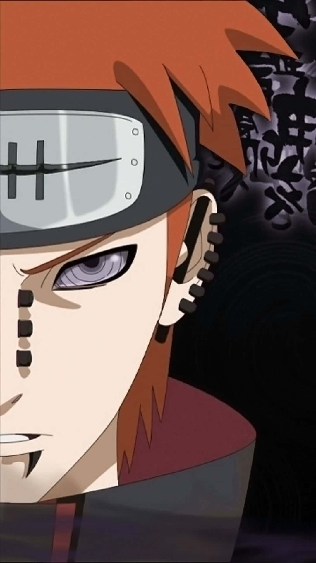 Akatsuki Yahiko, orange hair, purple eye, Full HD Phone Wallpaper