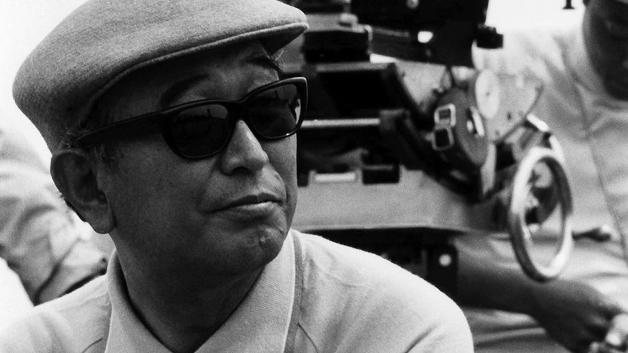 Akira Kurosawa, black and white, portrait, Full HD Desktop Wallpaper