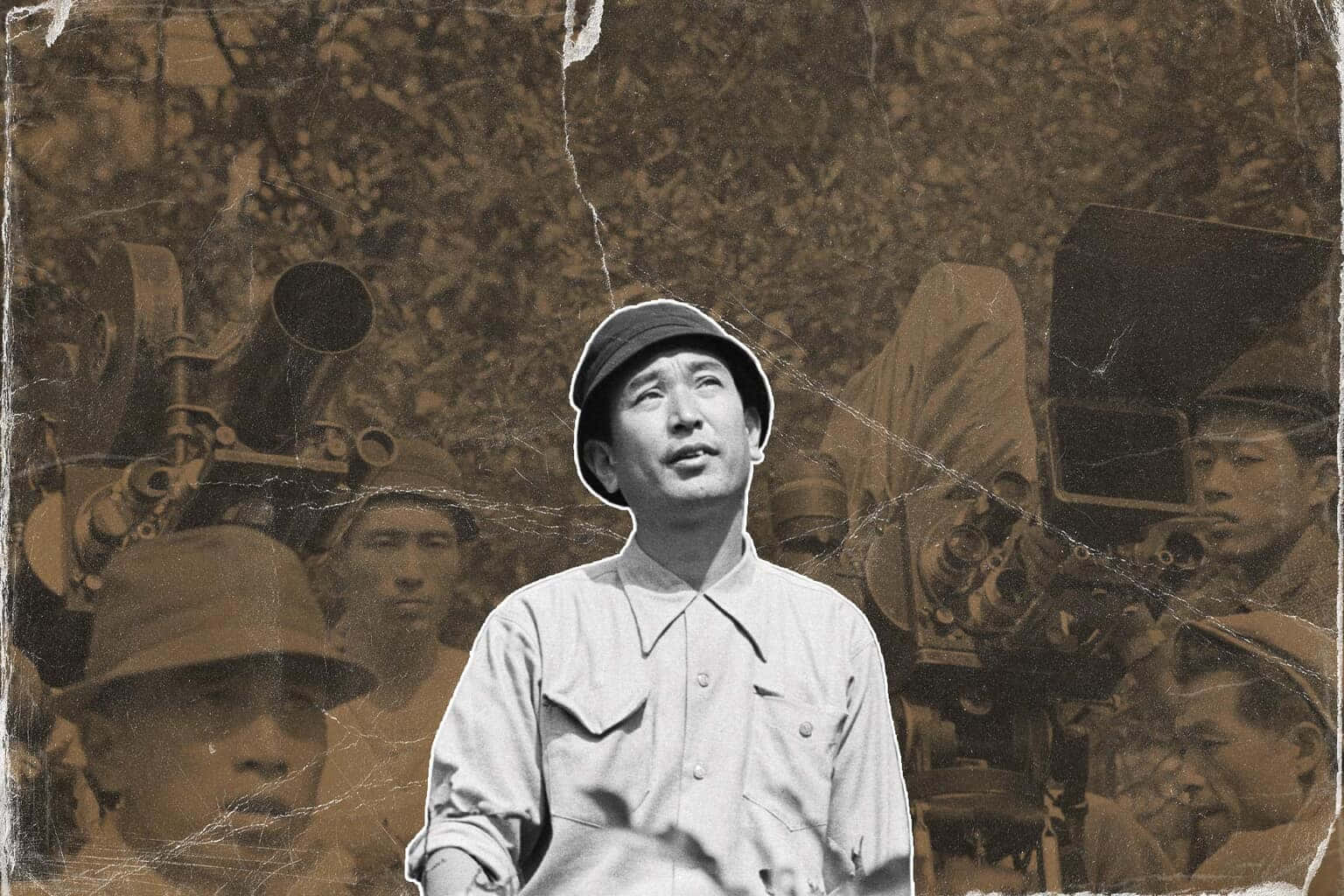 Akira Kurosawa, vintage sepia-toned, soldiers, HD Desktop Wallpaper