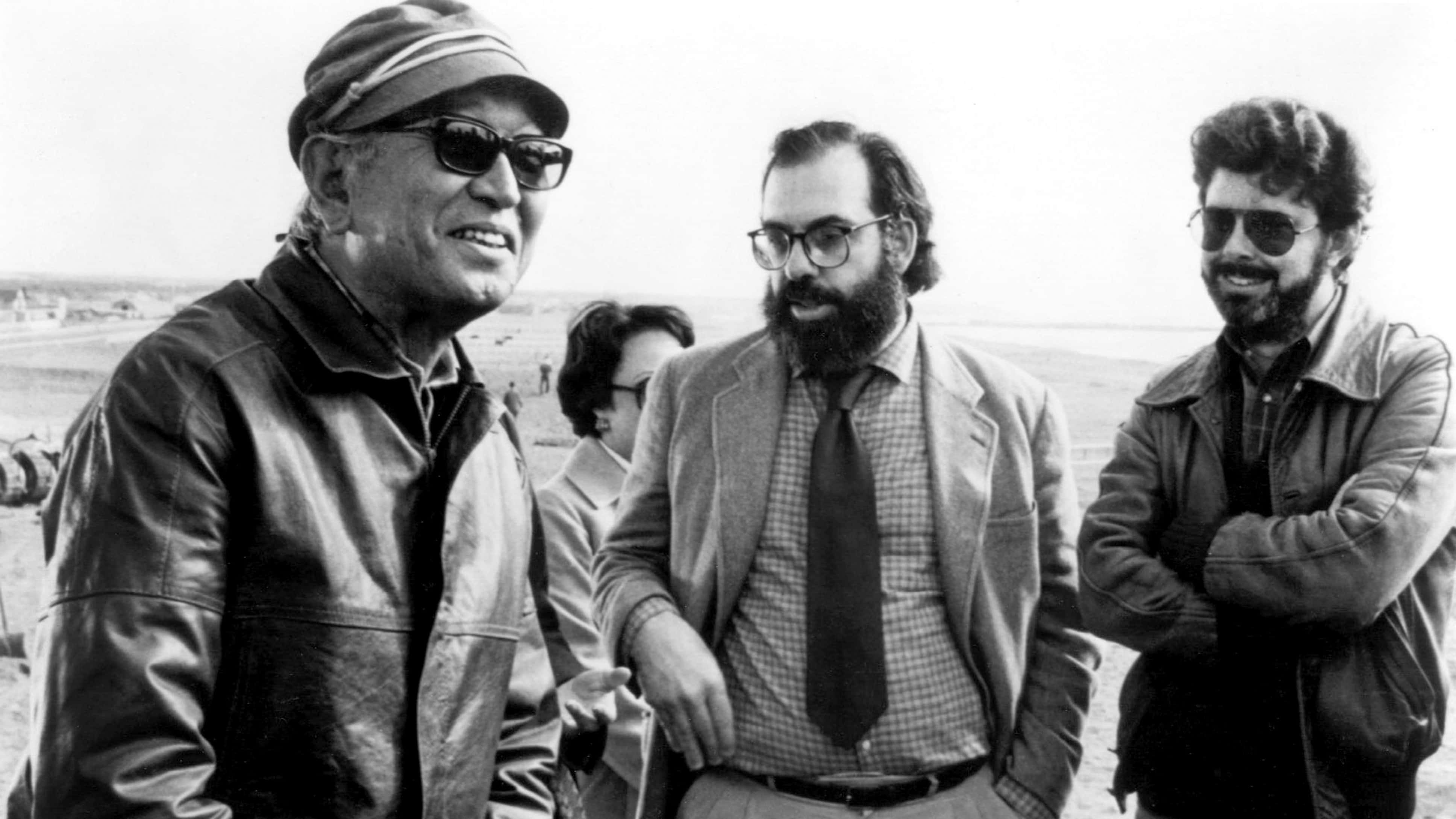 Akira Kurosawa, jackets, sunglasses, 4K Desktop Wallpaper