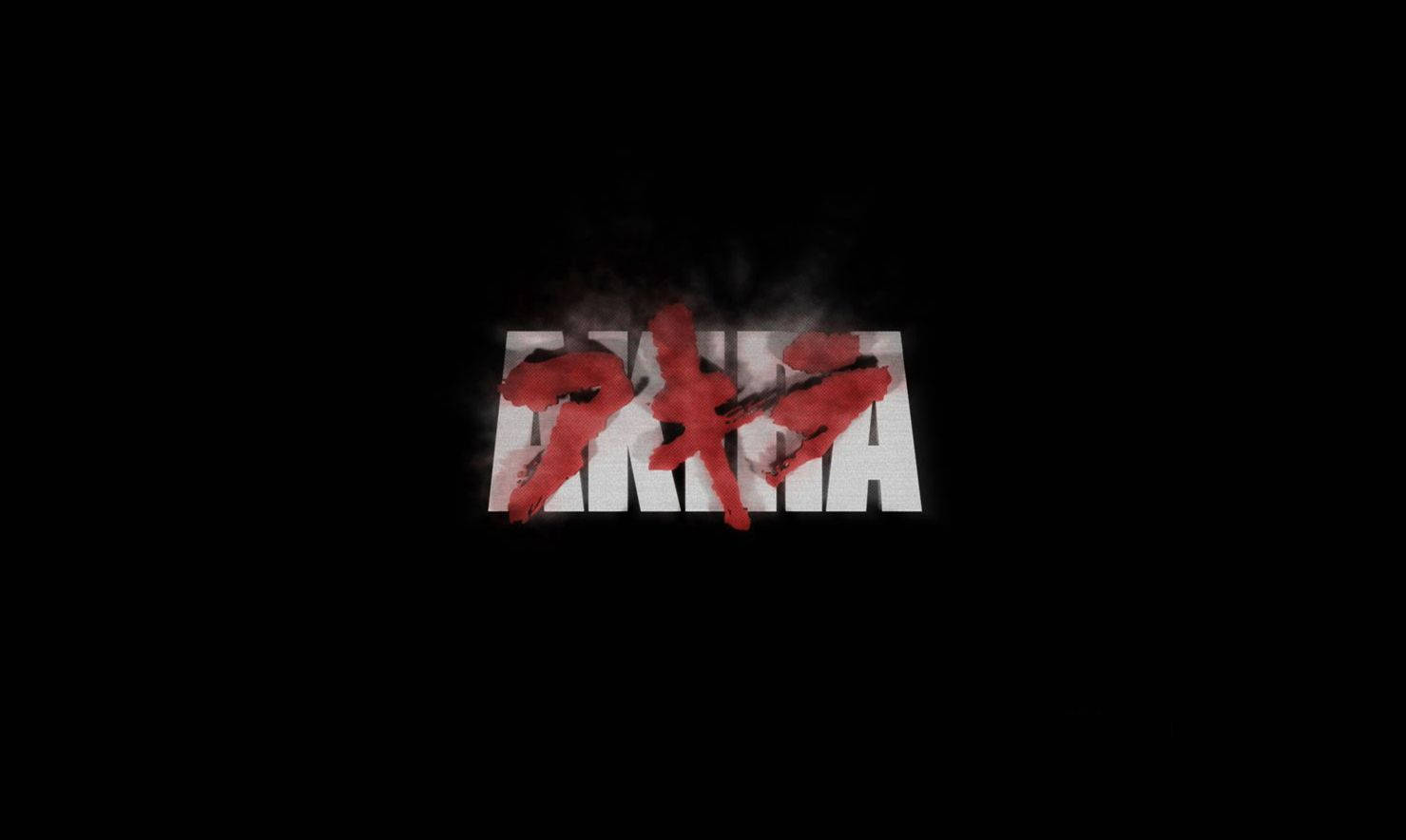 Akira, white letters, red paint, HD Desktop Wallpaper