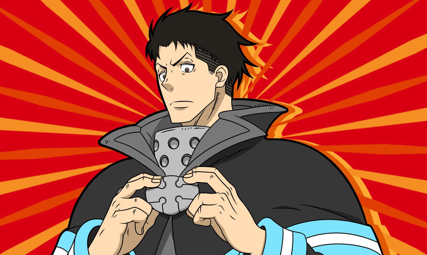 Akitaru Obi, black hair, determined expression, HD Desktop Wallpaper