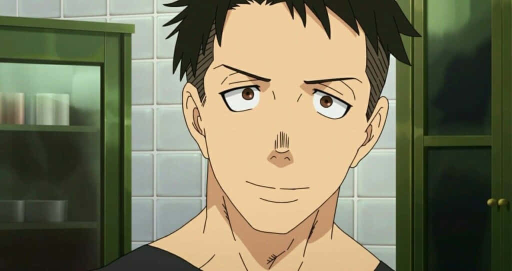 Akitaru Obi, spiky black hair, intense eyes, SD Desktop Wallpaper