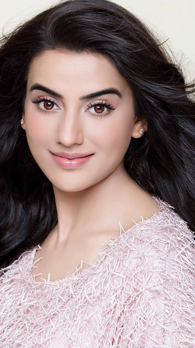 Akshara Singh, dark flowing hair, warm brown eyes, HD Phone Wallpaper