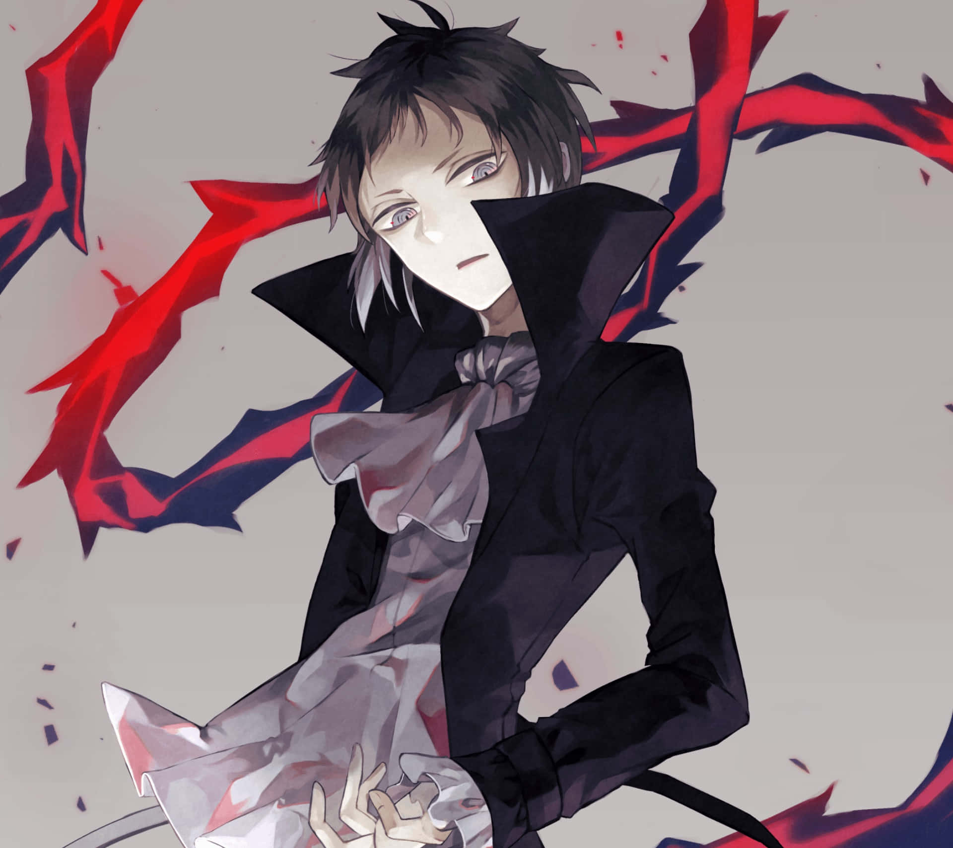 Akutagawa Ryunosuke, anime character, dark hair, Full HD Desktop Wallpaper