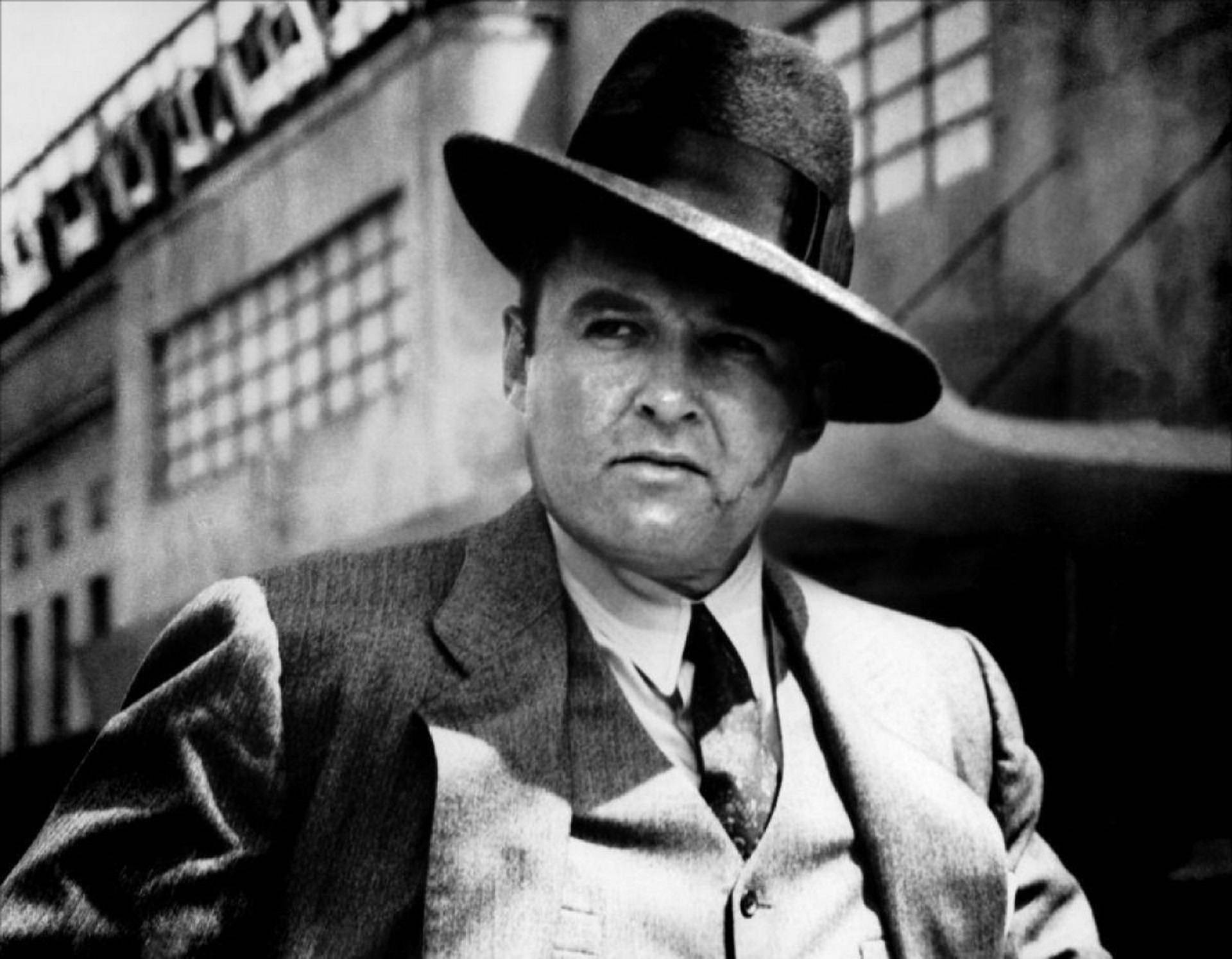 Al Capone, fedora, suit, Full HD Desktop Wallpaper