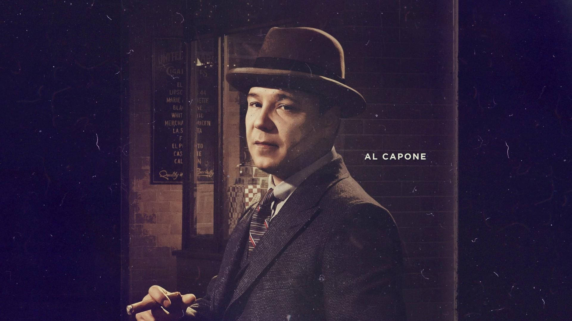 Al Capone, fedora, suit, Full HD Desktop Wallpaper