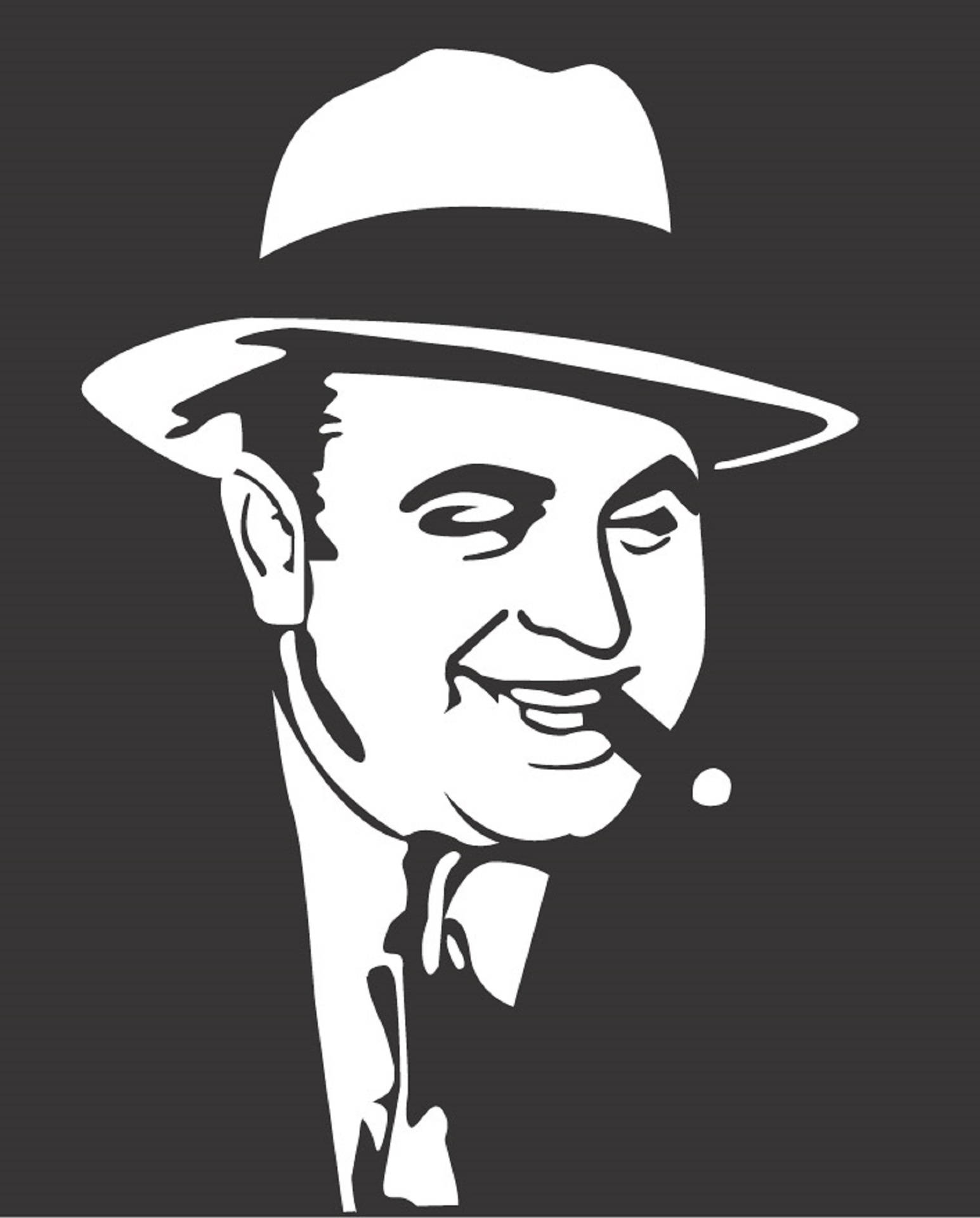 Al Capone, fedora, suit, Full HD Phone Wallpaper