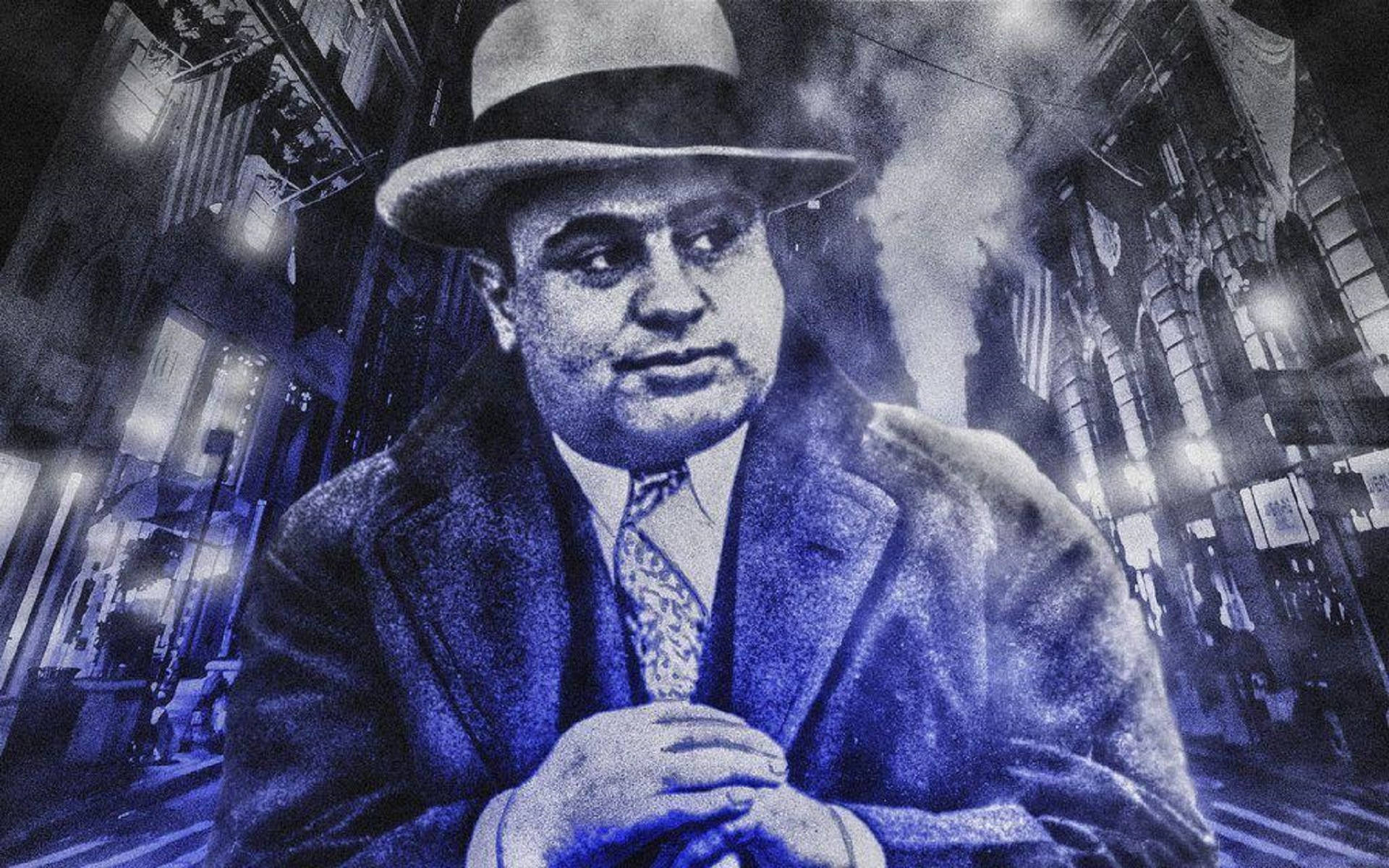 Al Capone, fedora, trench coat, Full HD Desktop Wallpaper