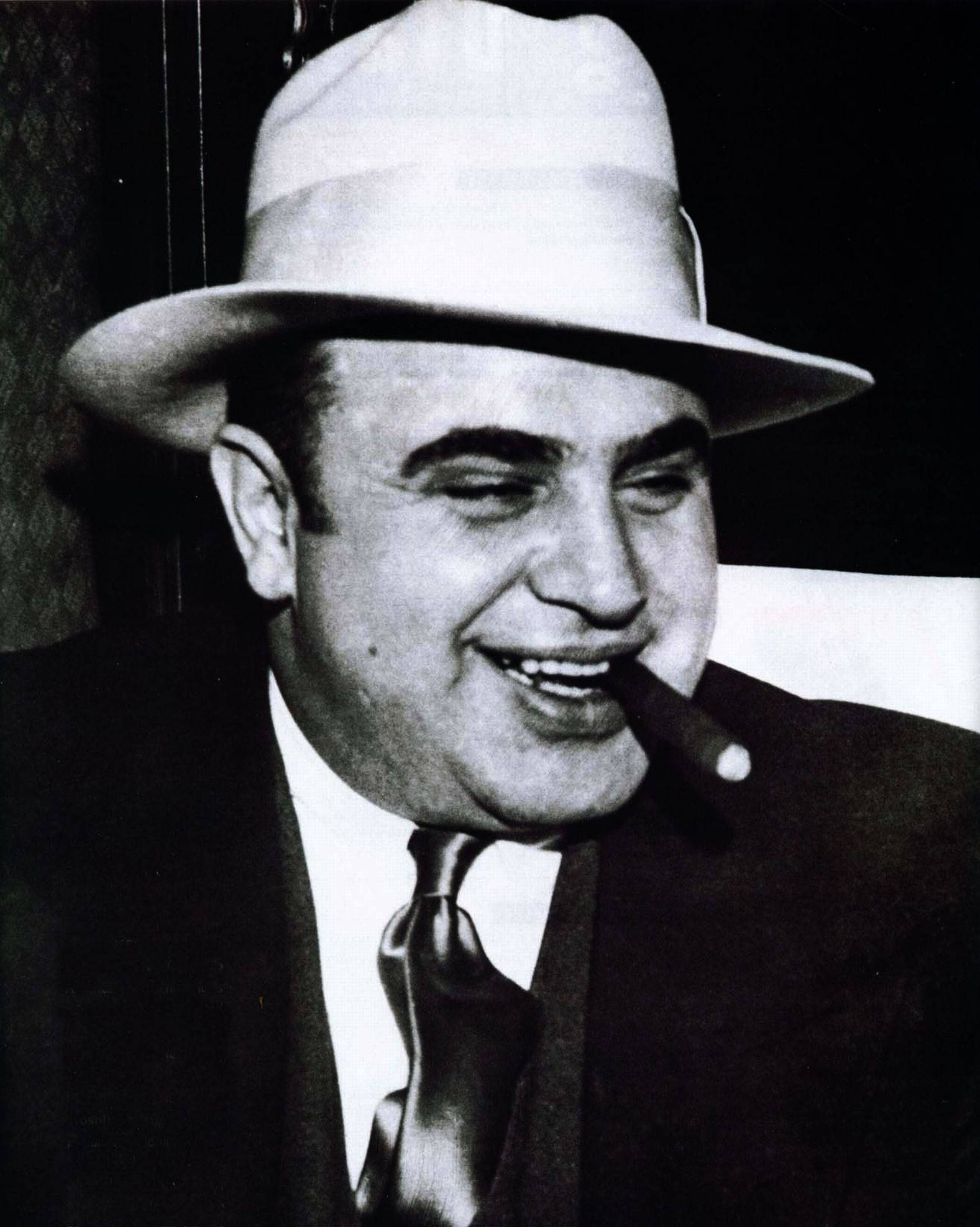 Al Capone, fedora, suit, Full HD Phone Wallpaper