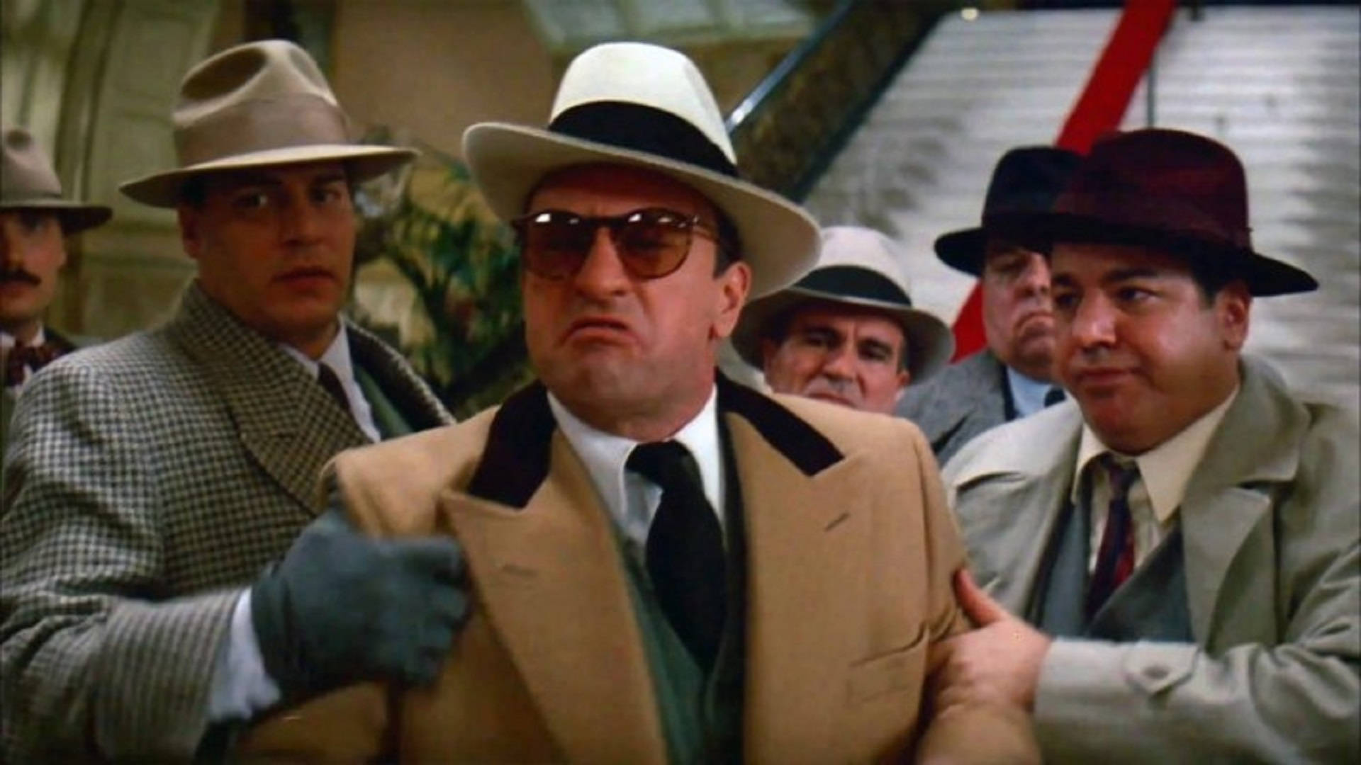 Al Capone, mafia gang, white fedora, Full HD Desktop Wallpaper