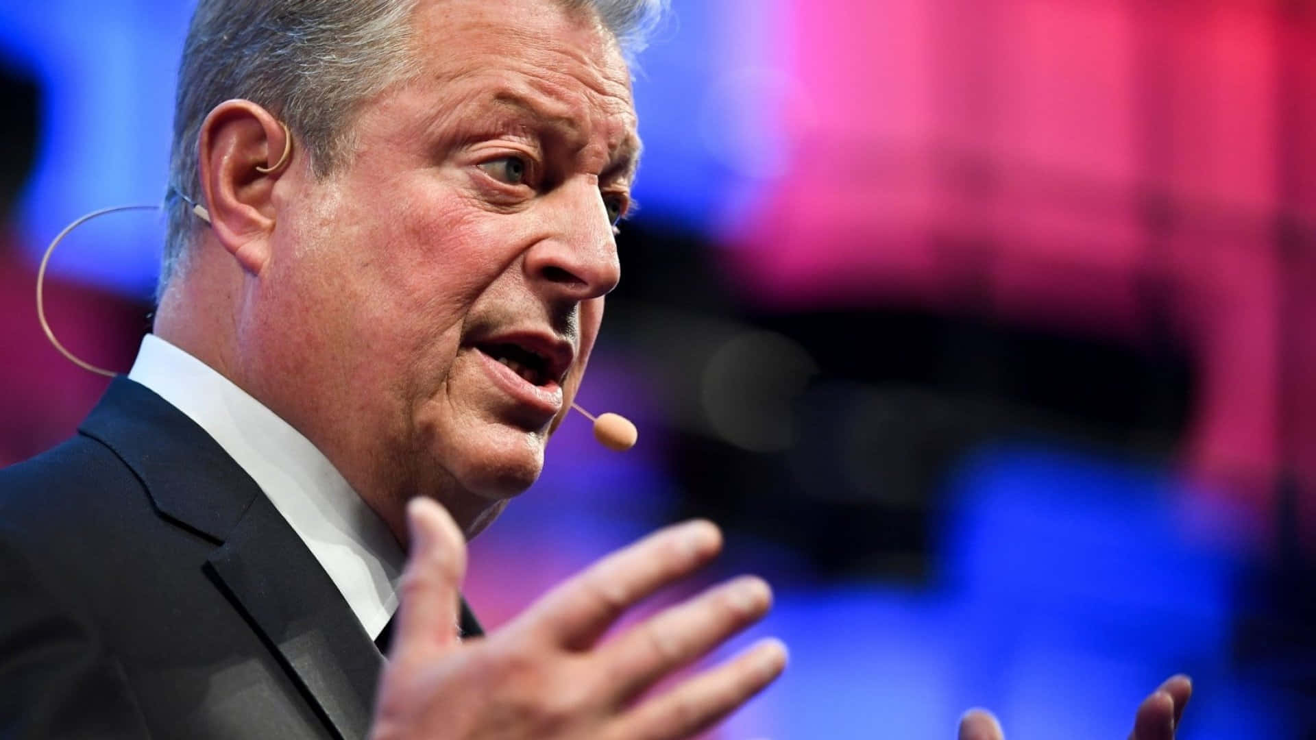 Al Gore, suit, microphone, Full HD Desktop Wallpaper