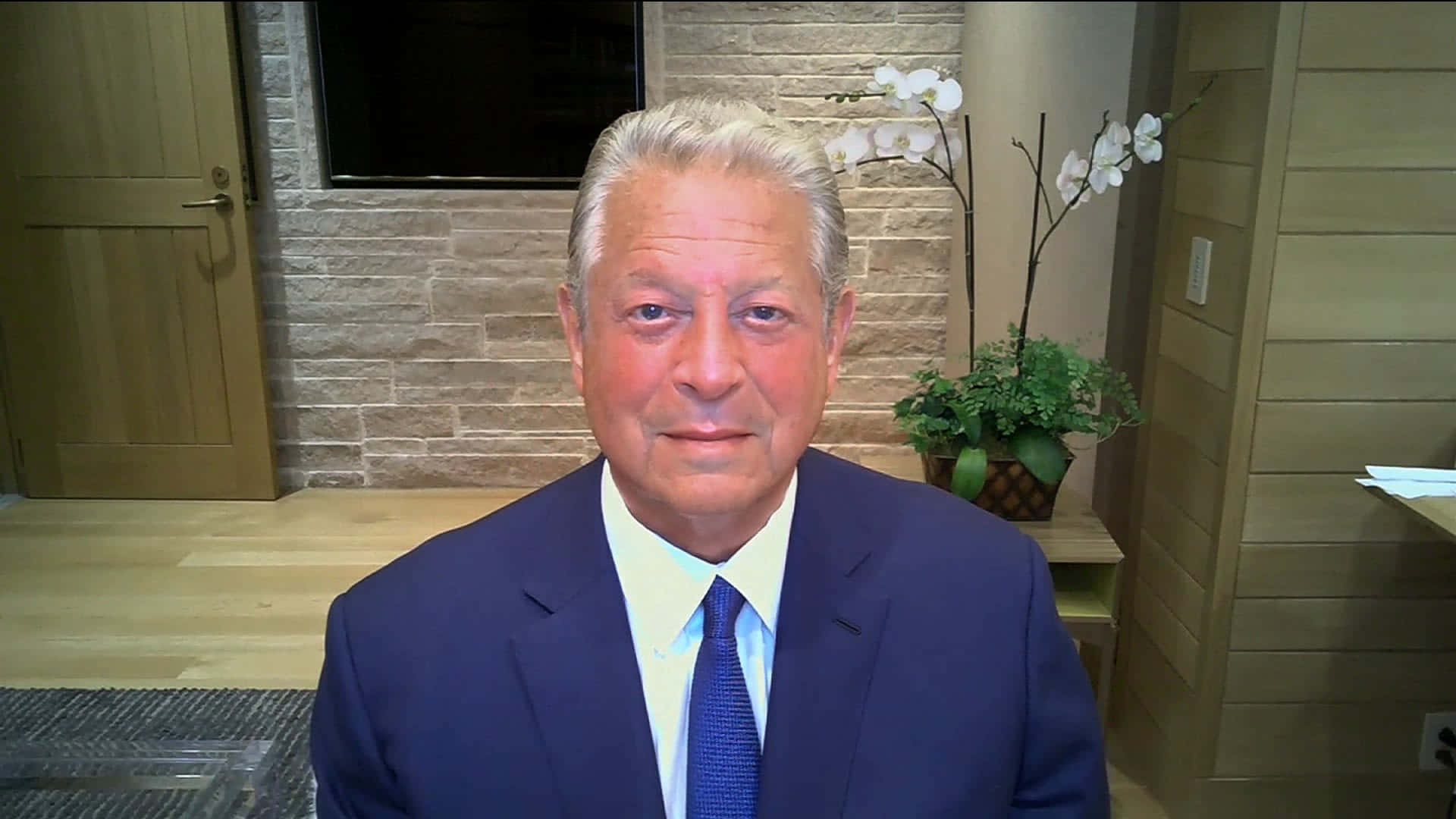 Al Gore, dark suit, blue tie, Full HD Desktop Wallpaper