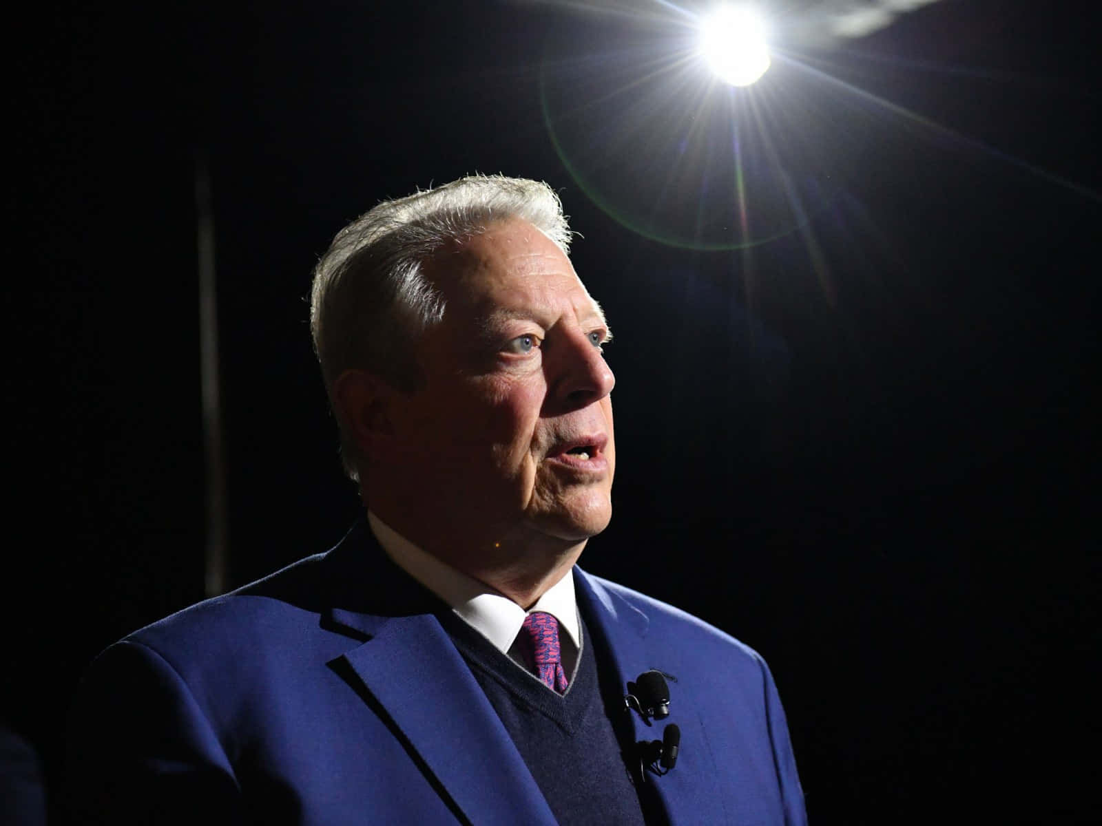 Al Gore, blue suit, patterned tie, HD Desktop Wallpaper
