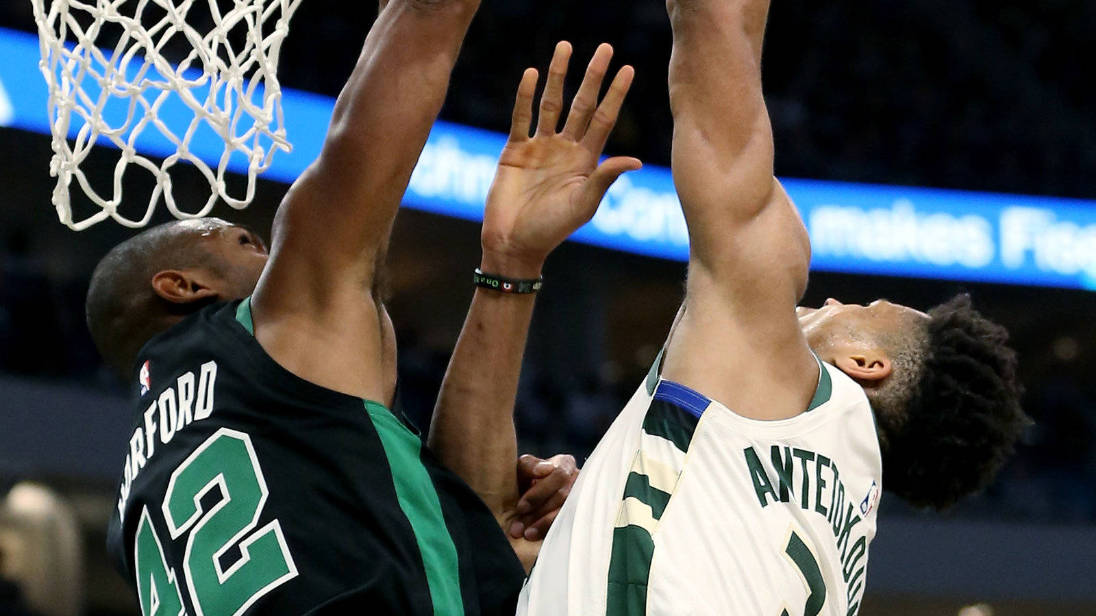 Al Horford, basketball players, hoop, HD Desktop Wallpaper