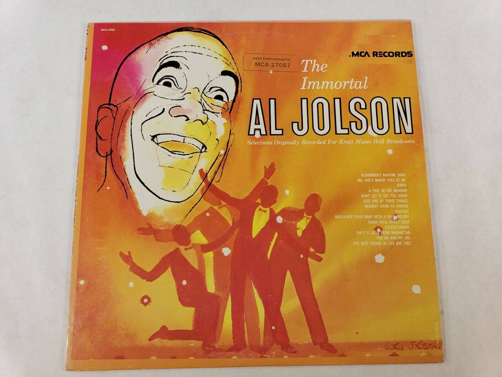 Al Jolson, vibrant vintage album cover, cartoonish caricature, HD Desktop Wallpaper