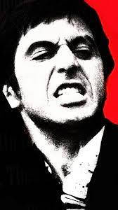 Al Pacino, Scarface, gunfight, SD Phone Wallpaper