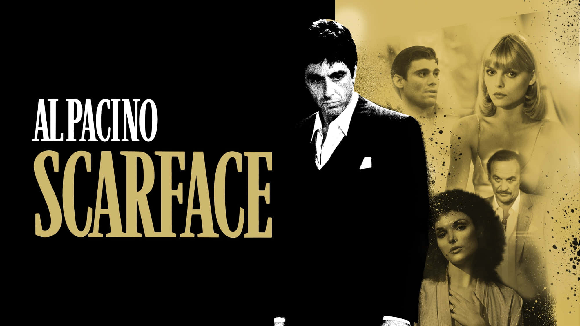 Al Pacino, Scarface, vintage movie poster, Full HD Desktop Wallpaper