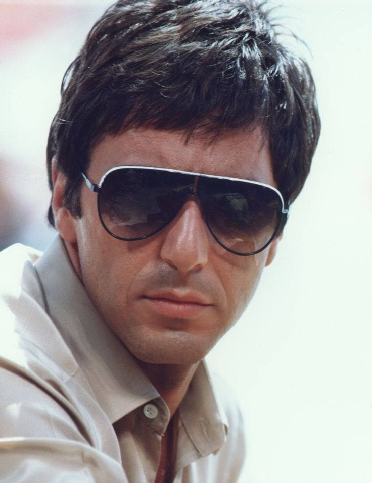 Al Pacino, Scarface, aviator sunglasses, SD Phone Wallpaper