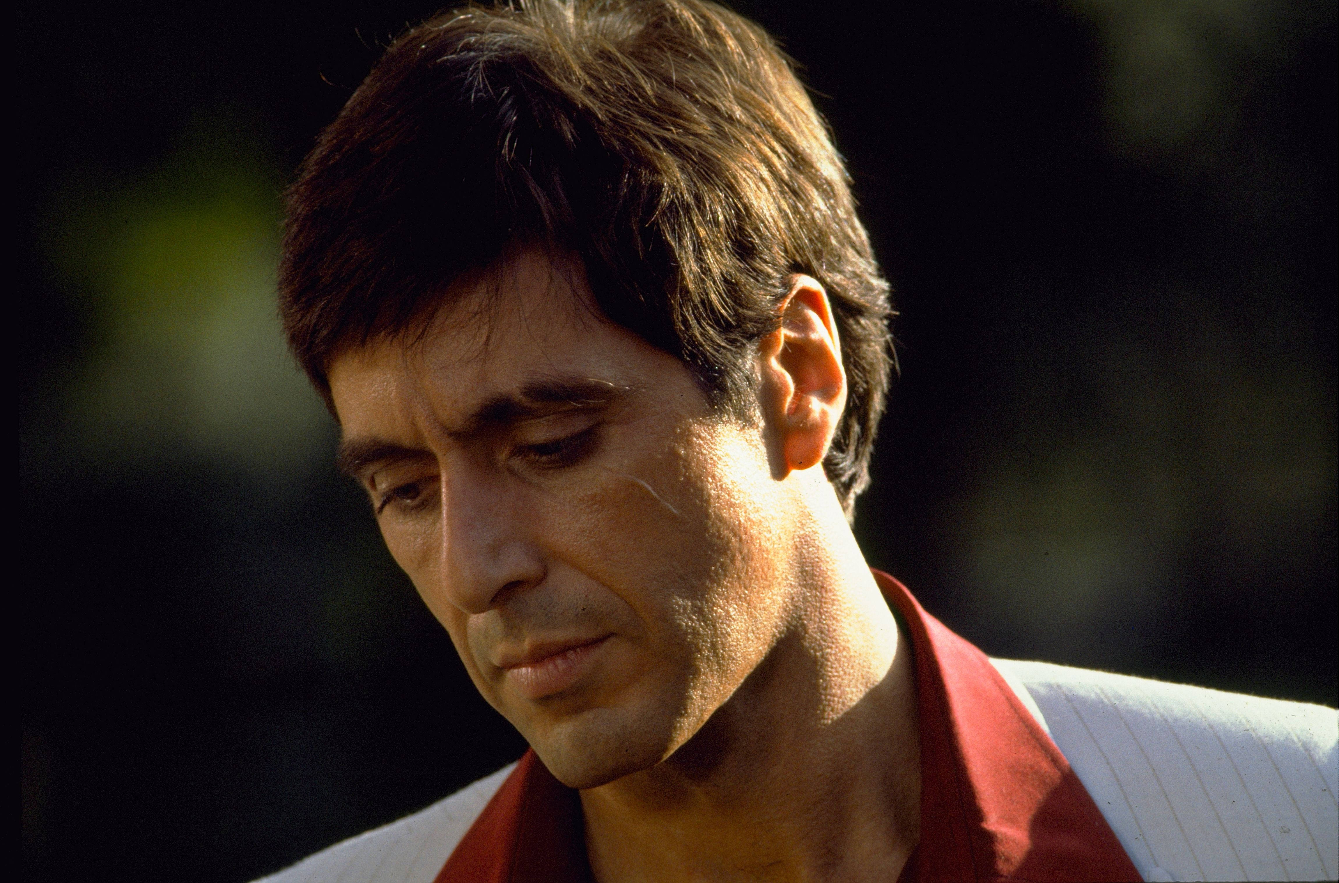 Al Pacino, Scarface, red collar, 4K Desktop Wallpaper