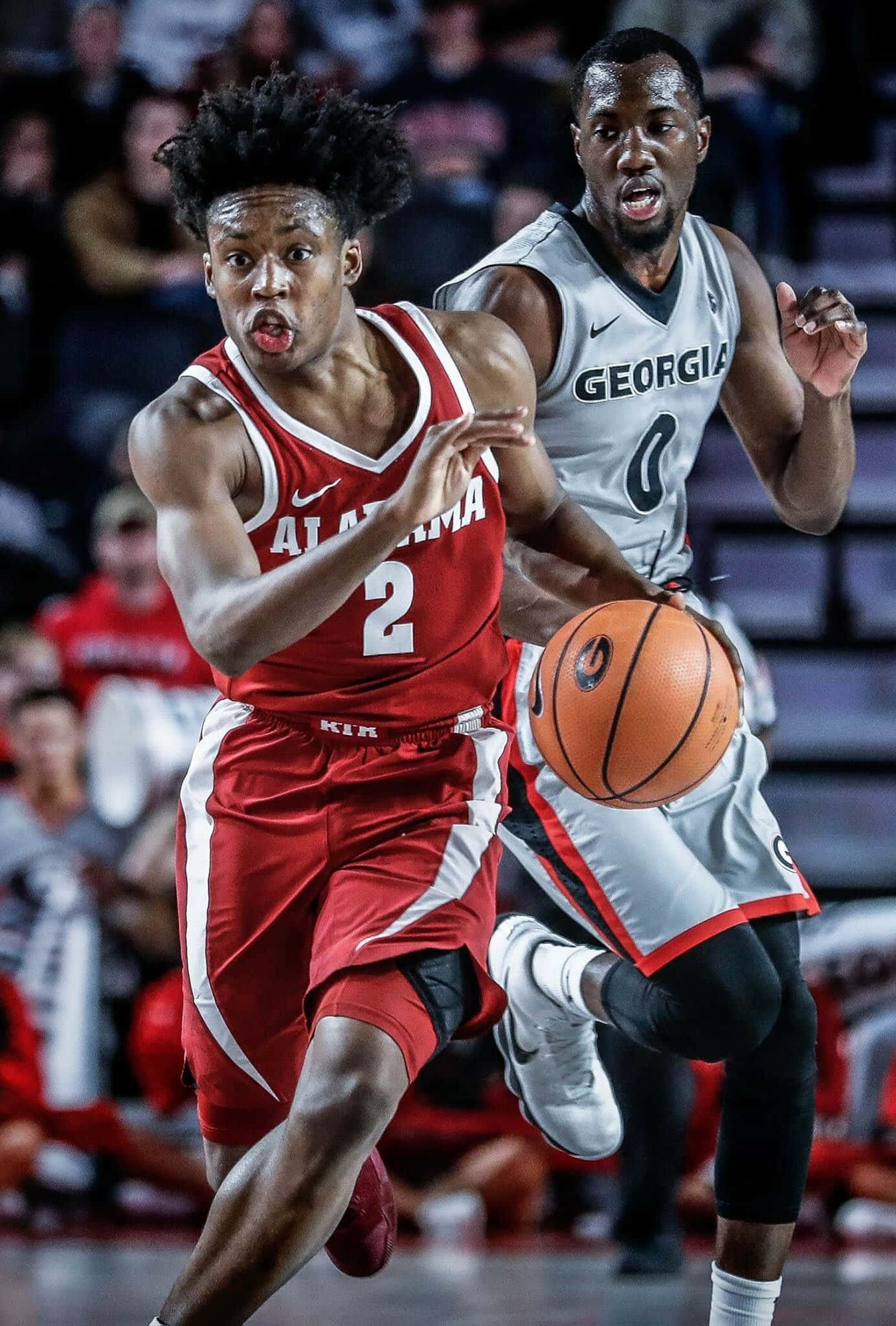Alabama Basketball, red, gray, Full HD Phone Wallpaper