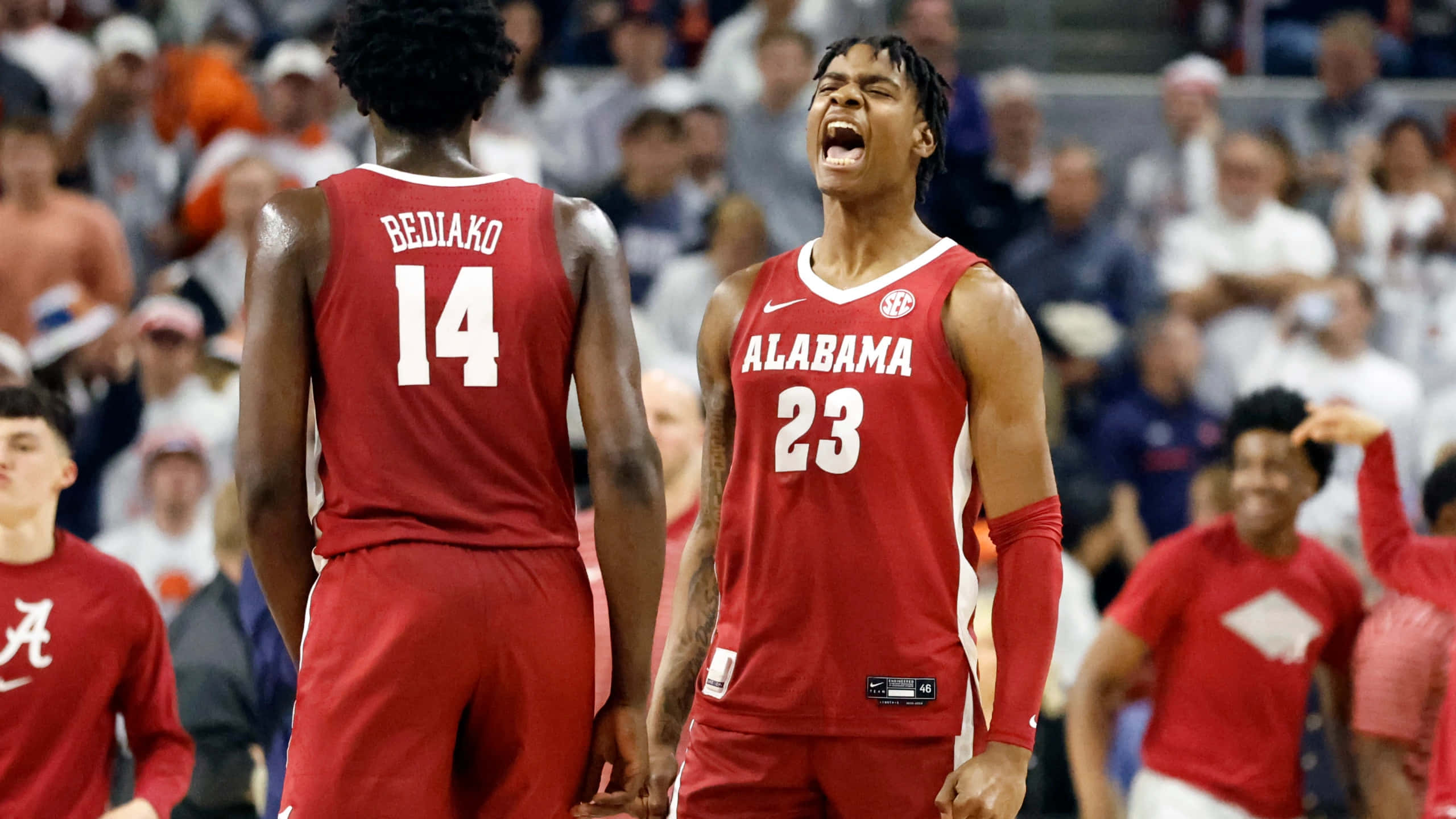 Alabama Basketball, player number 23, teammate number 14, 2K Desktop Wallpaper
