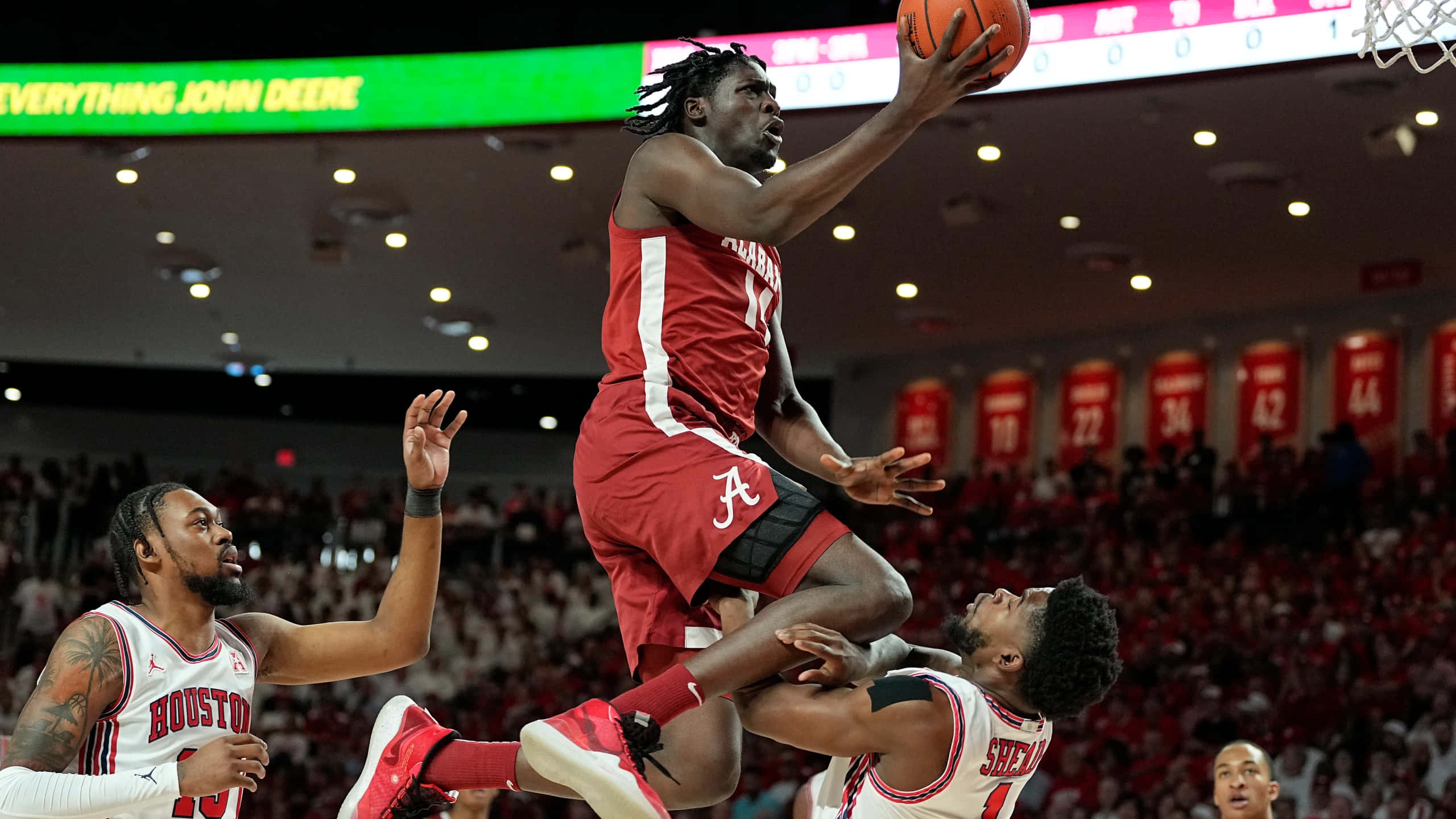 Alabama Basketball, red, dunk, 2K Desktop Wallpaper