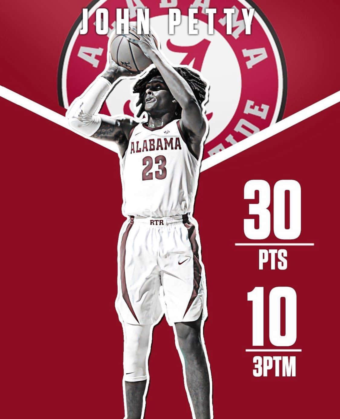 Alabama, crimson, basketball player, HD Phone Wallpaper