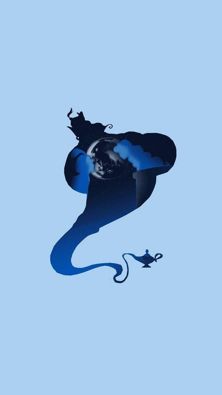 Aladdin, genie, magic lamp, HD Phone Wallpaper