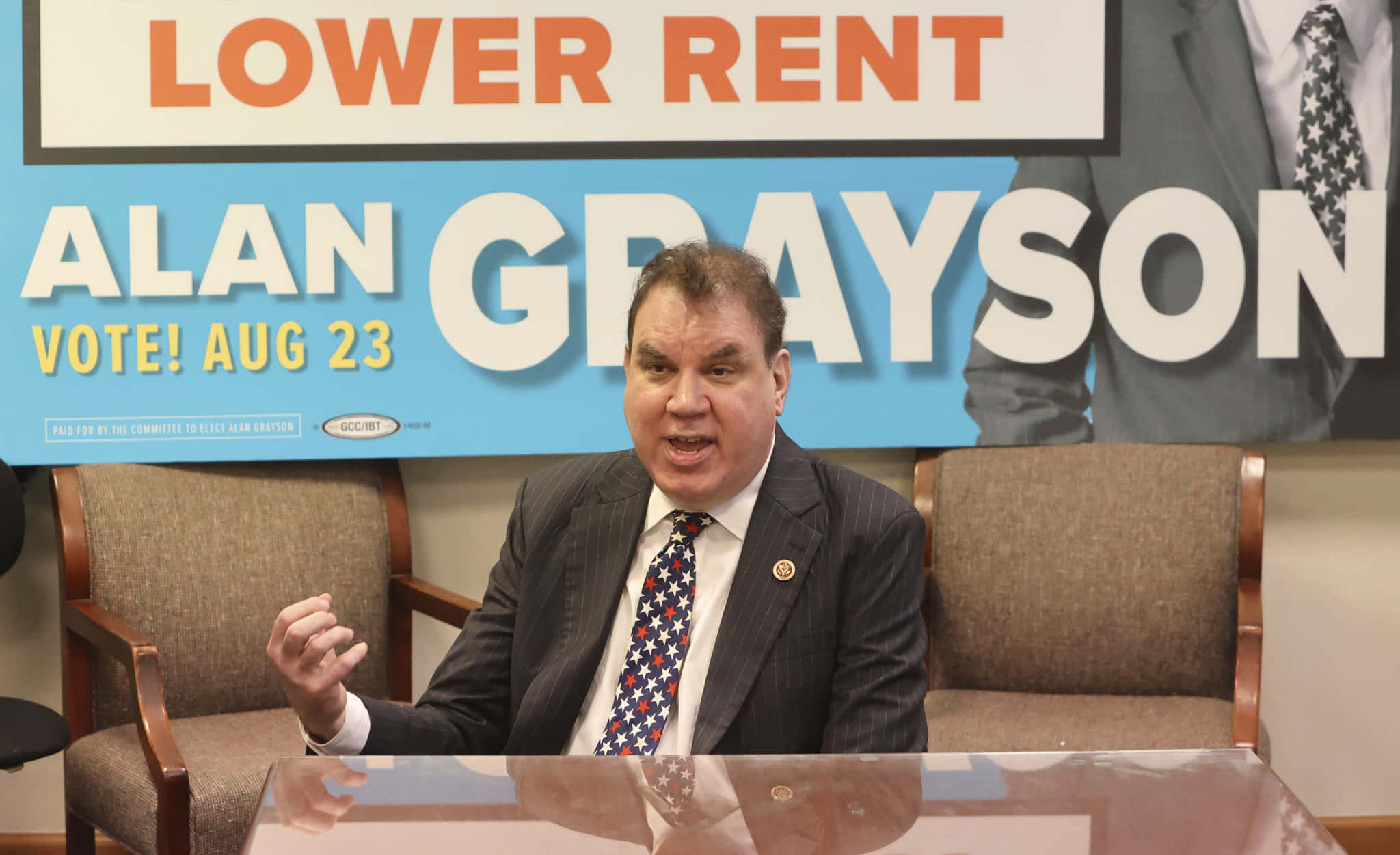 Alan Grayson, Lower Rent, campaign event, Full HD Desktop Wallpaper