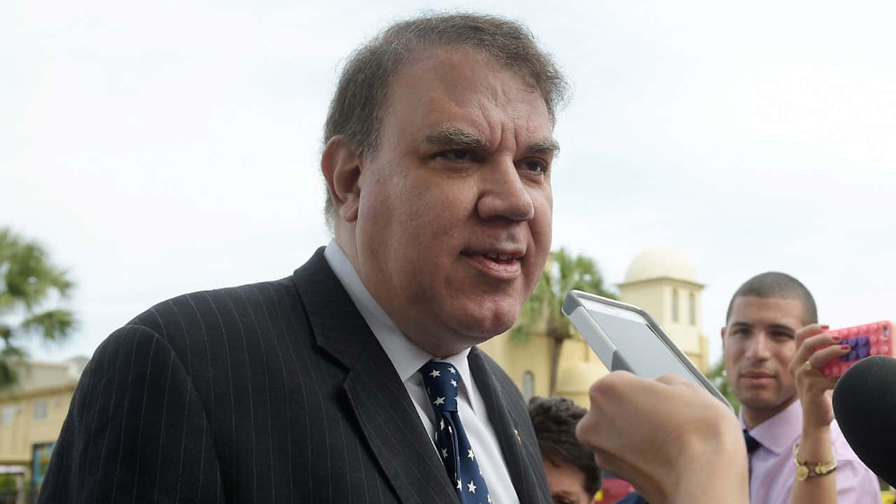 Alan Grayson, pinstripe suit, star-patterned tie, HD Desktop Wallpaper