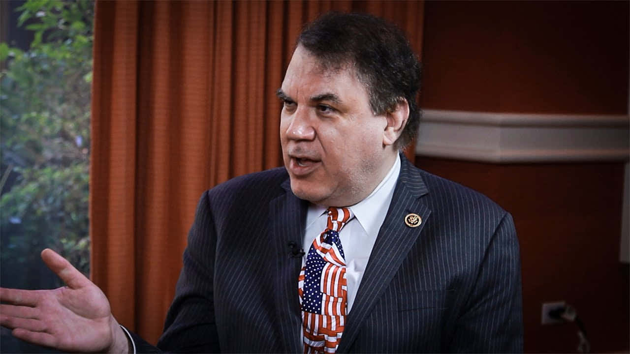Alan Grayson, pinstripe suit, American flag tie, HD Desktop Wallpaper