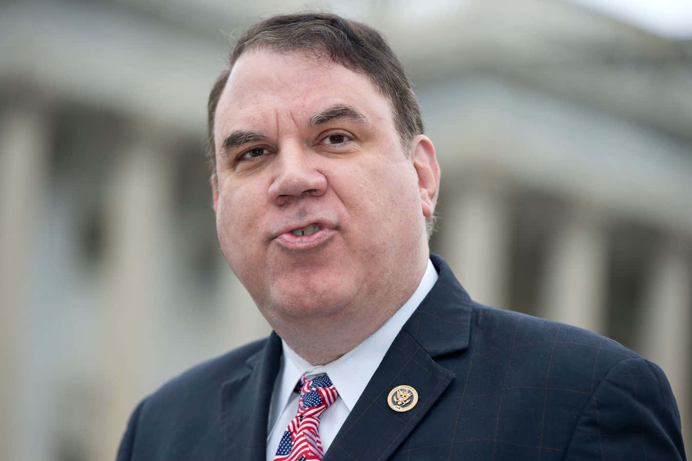 Alan Grayson, dark suit, American flag tie, HD Desktop Wallpaper