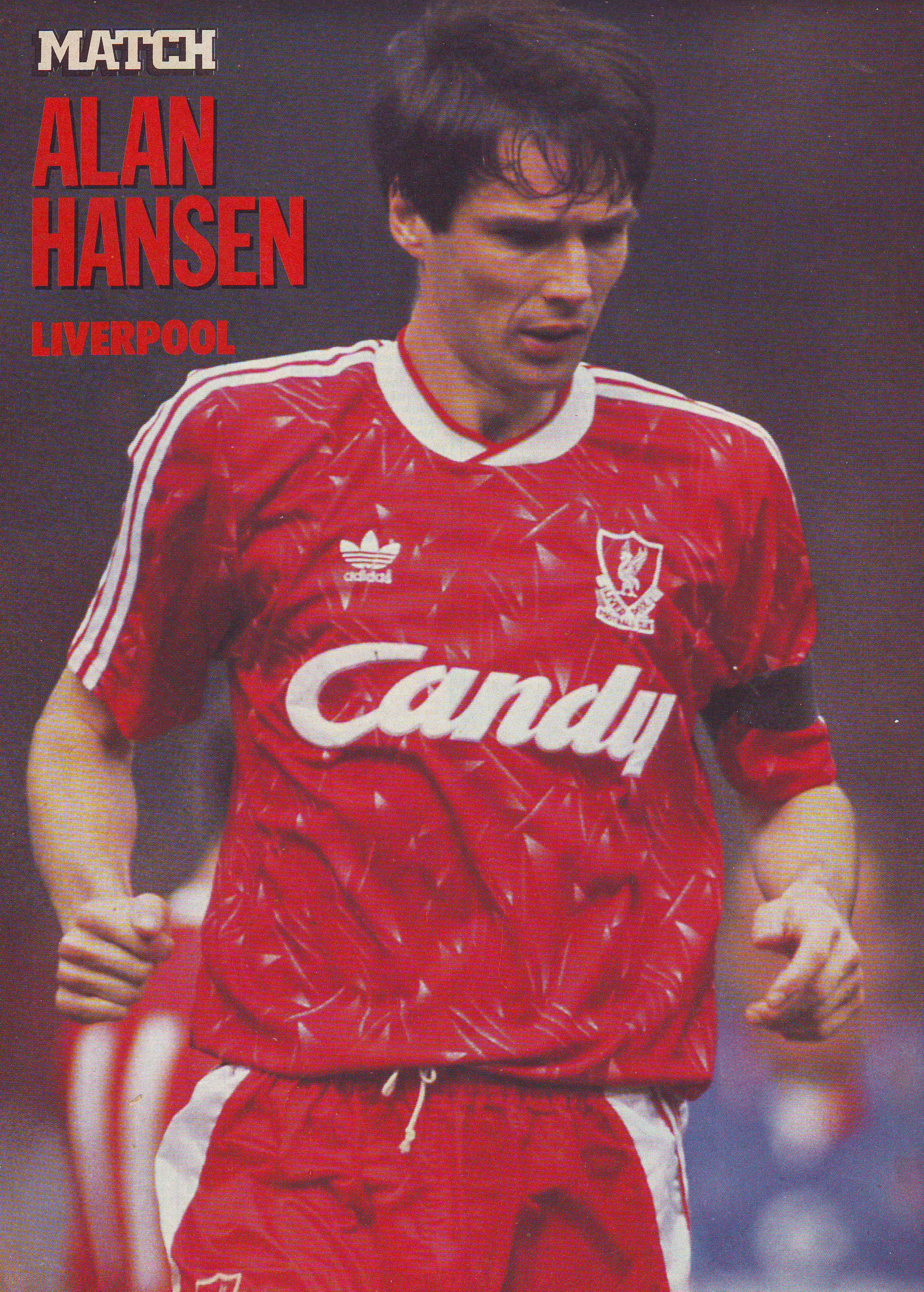 Alan Hansen, red Liverpool jersey, Candy sponsor, 2K Phone Wallpaper