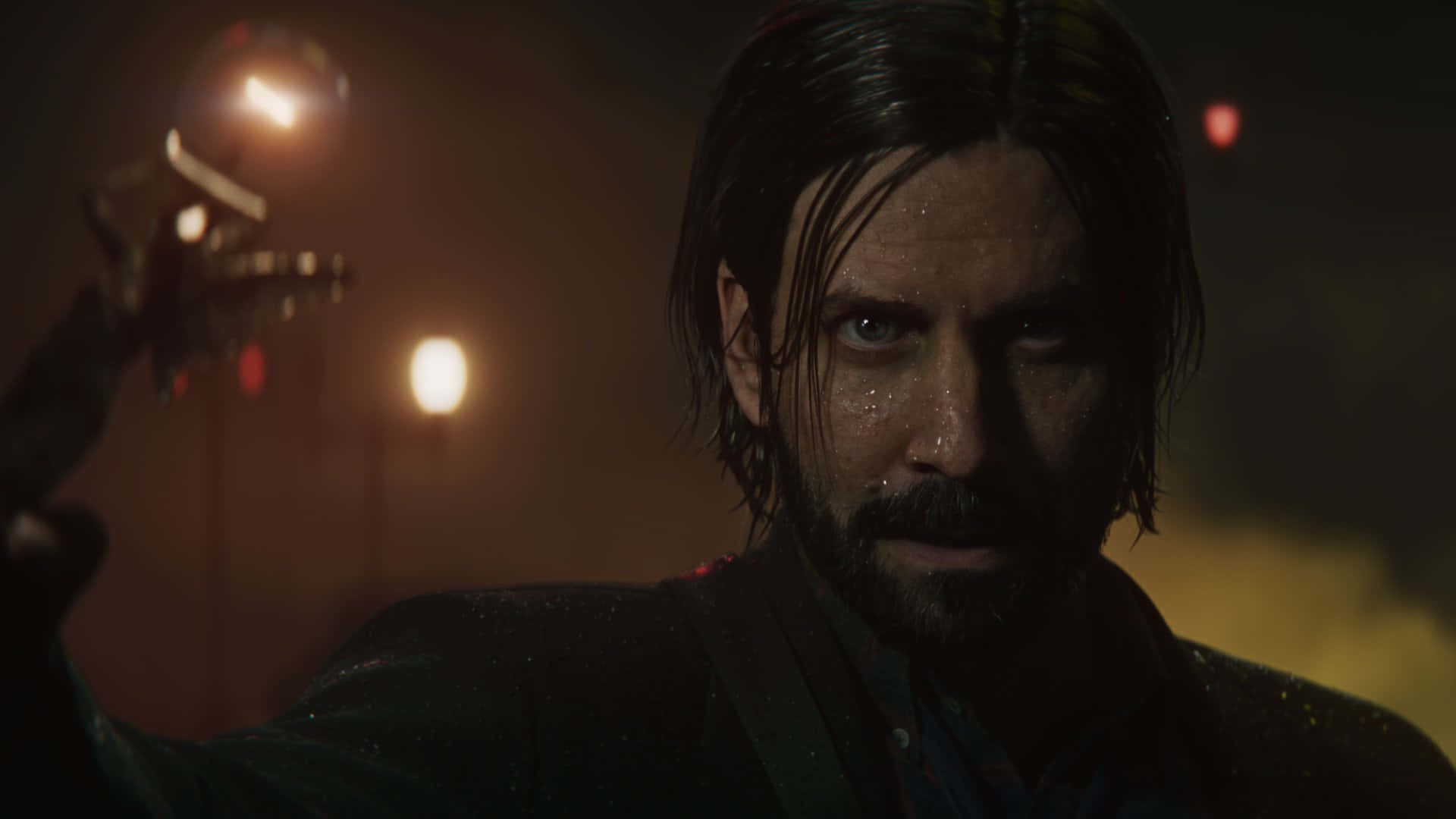 Alan Wake 2, protagonist, glowing orb, Full HD Desktop Wallpaper