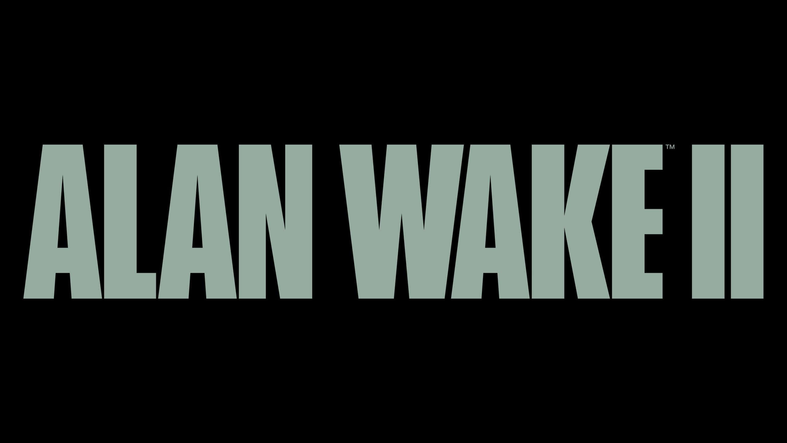 Alan Wake 2, teal, black, 2K Desktop Wallpaper